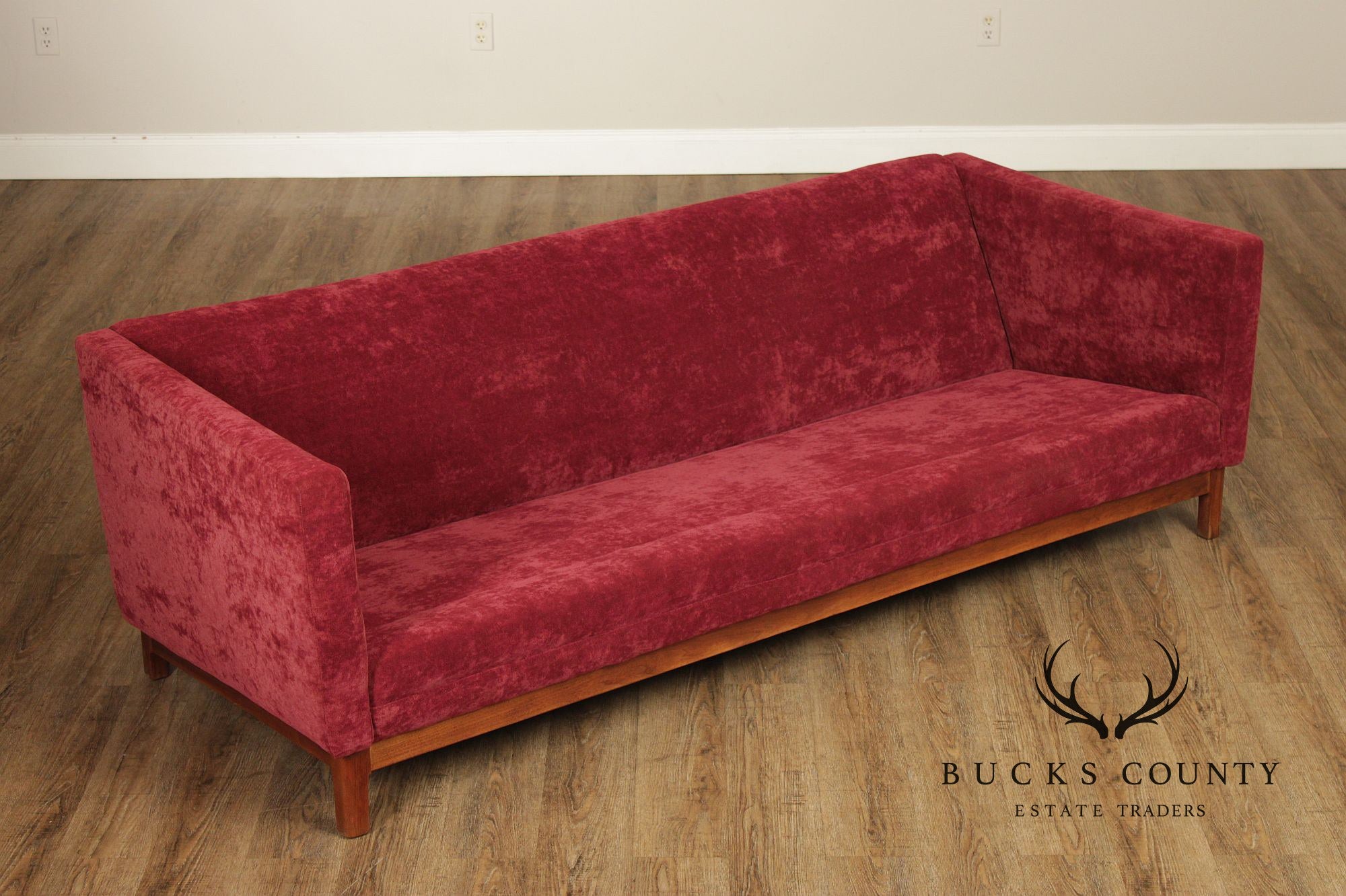 Edward Wormley Attributed Mid-Century Modern Three Cushion Sofa