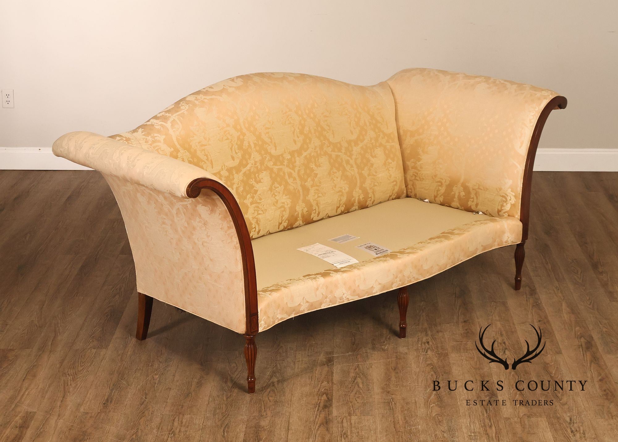 Southwood Sheraton Style Camelback Upholstered Sofa