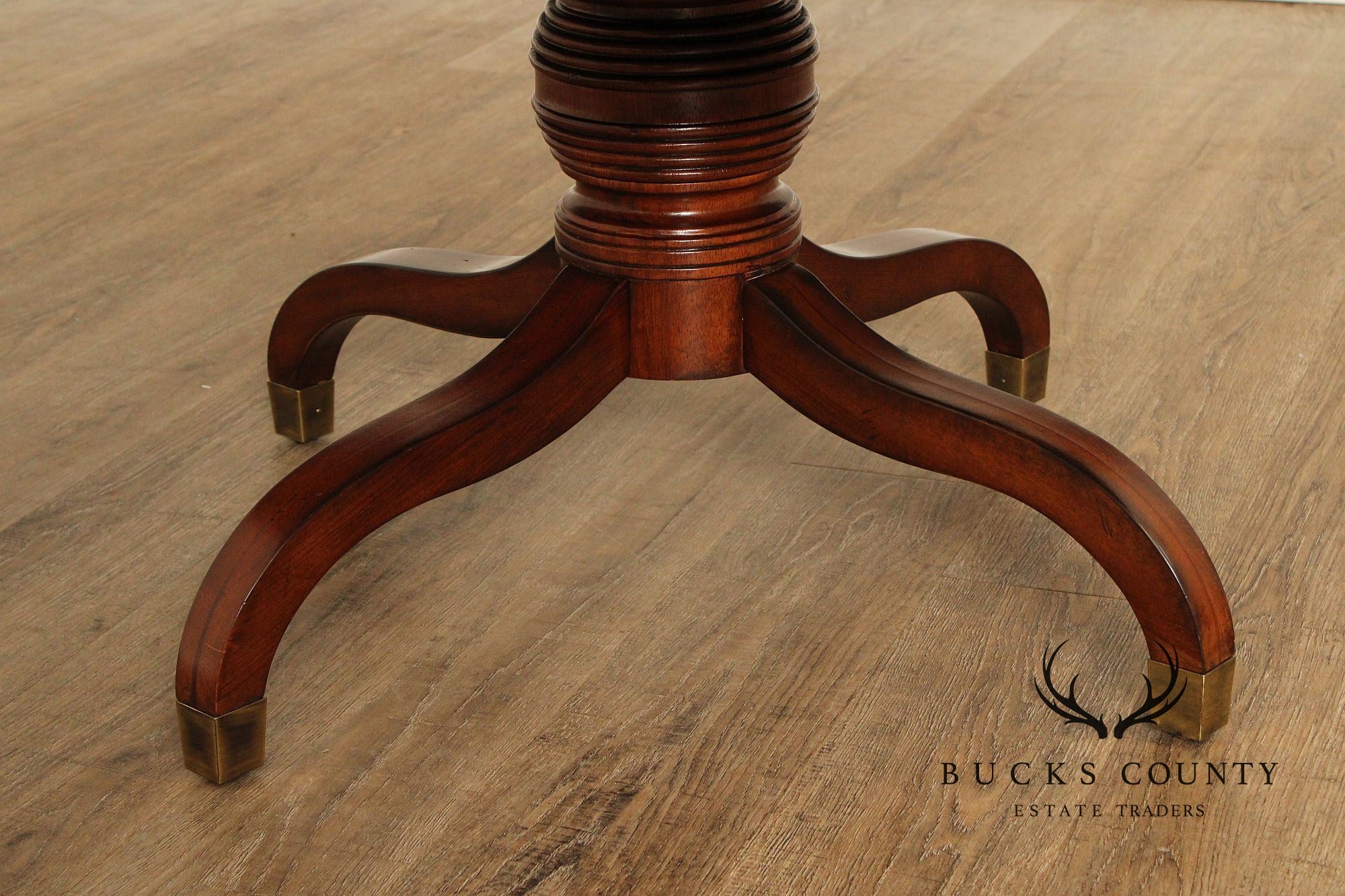 Regency Style Mahogany Round Top Coffee Table