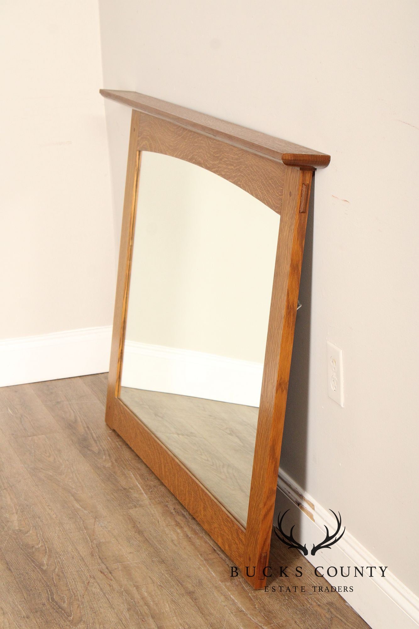 Stickley Mission Collection Oak Wall Mirror