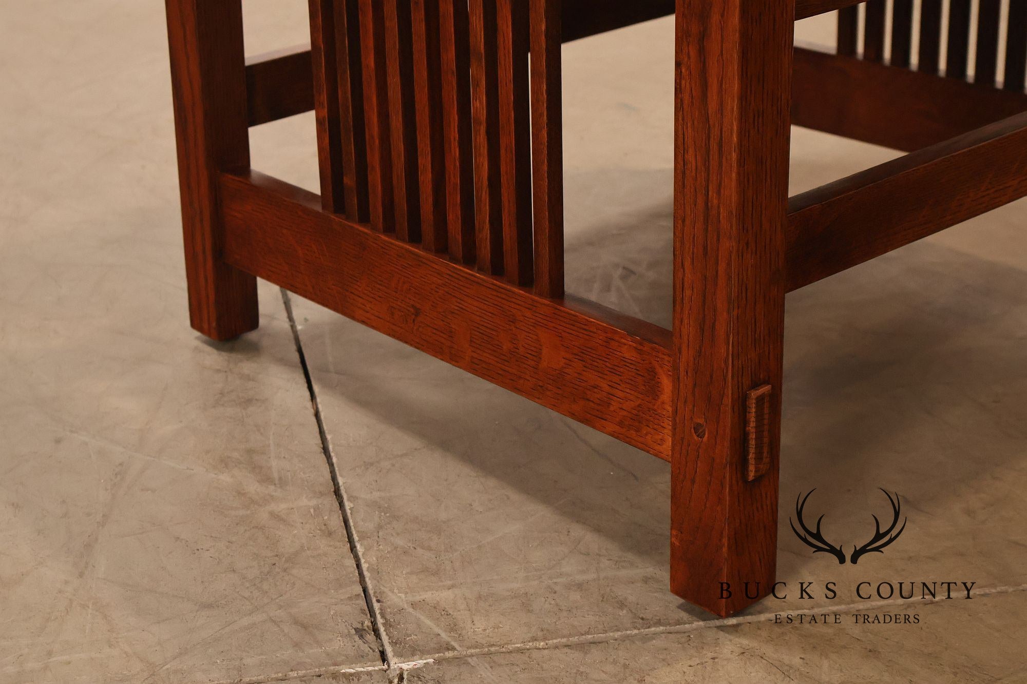 Stickley Mission Collection Oak Spindle Armchair