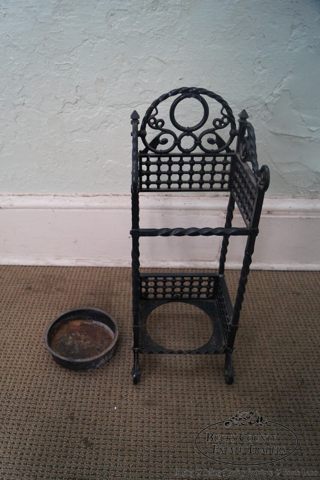 Bradley & Hubbard Antique Cast Iron Cane Stand