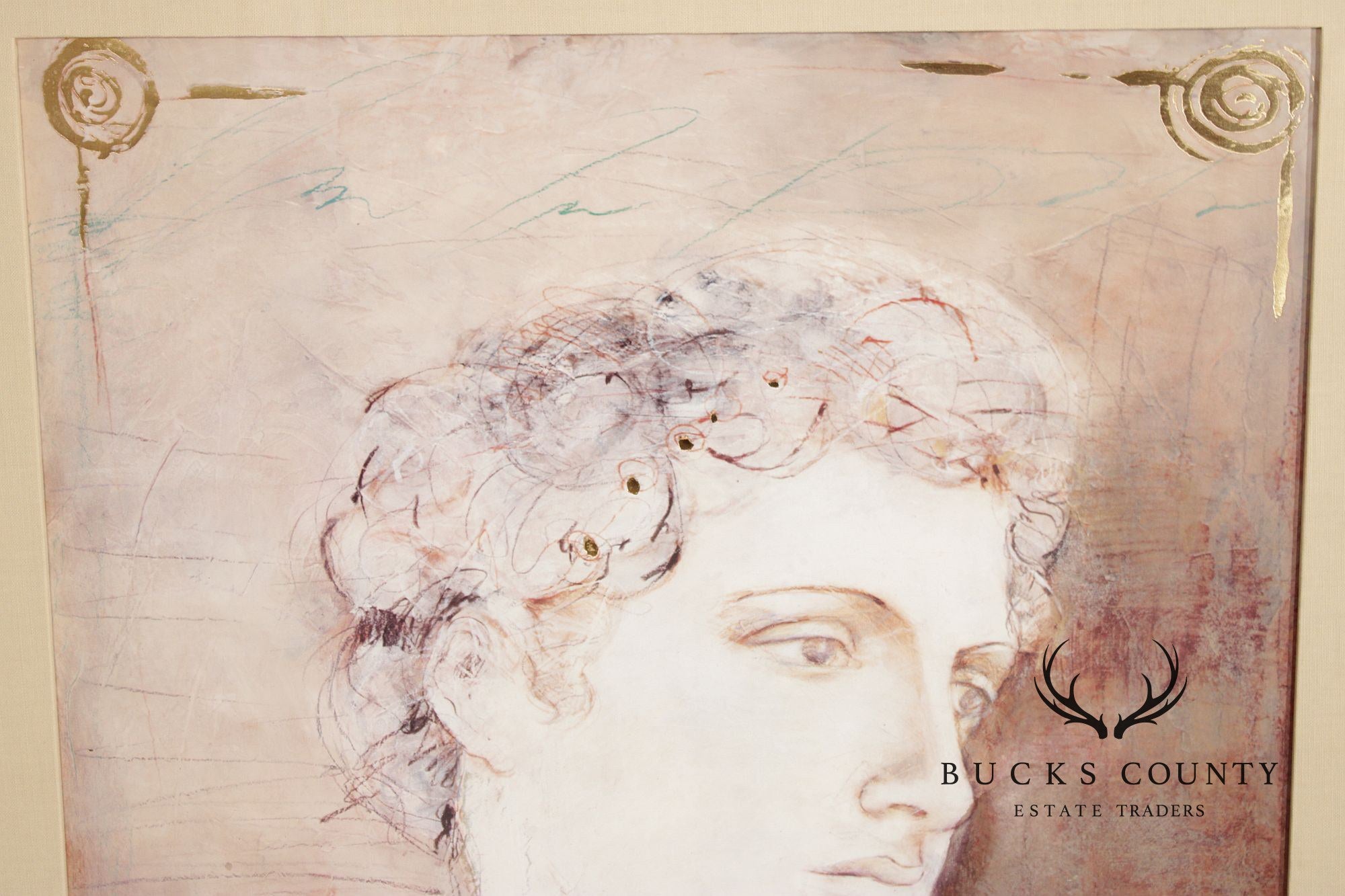 Crishawn Custom Framed Framed Art Print, 'Grecian I'