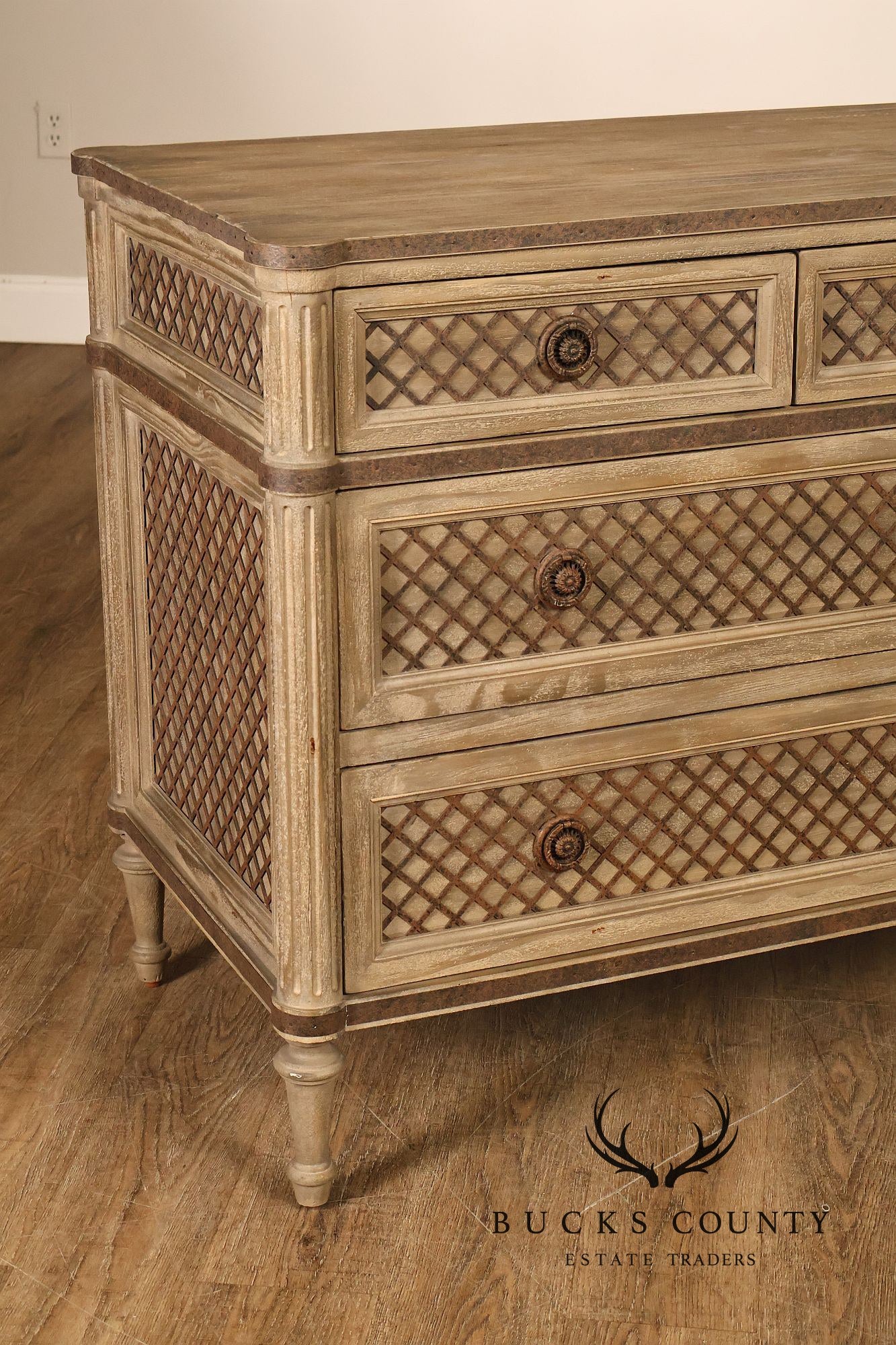 Restoration Hardware Treillage Collection Louis XVI Style  Latticework Double Dresser