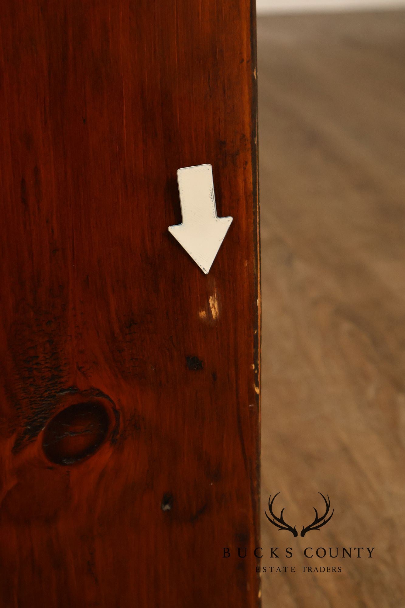 Vintage Rustic Pine Armoire Cabinet