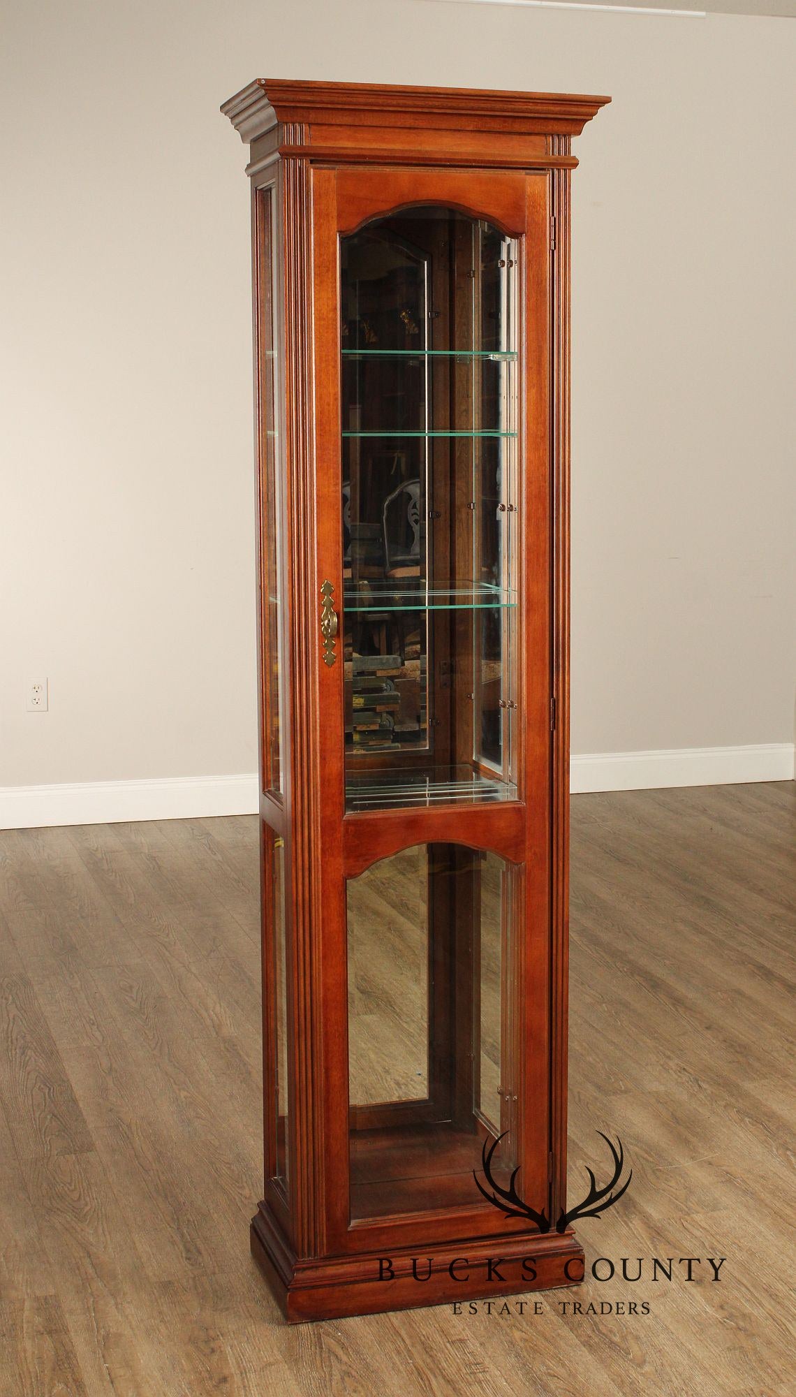 Pulaski Furniture Single Door Cherry Curio Cabinet