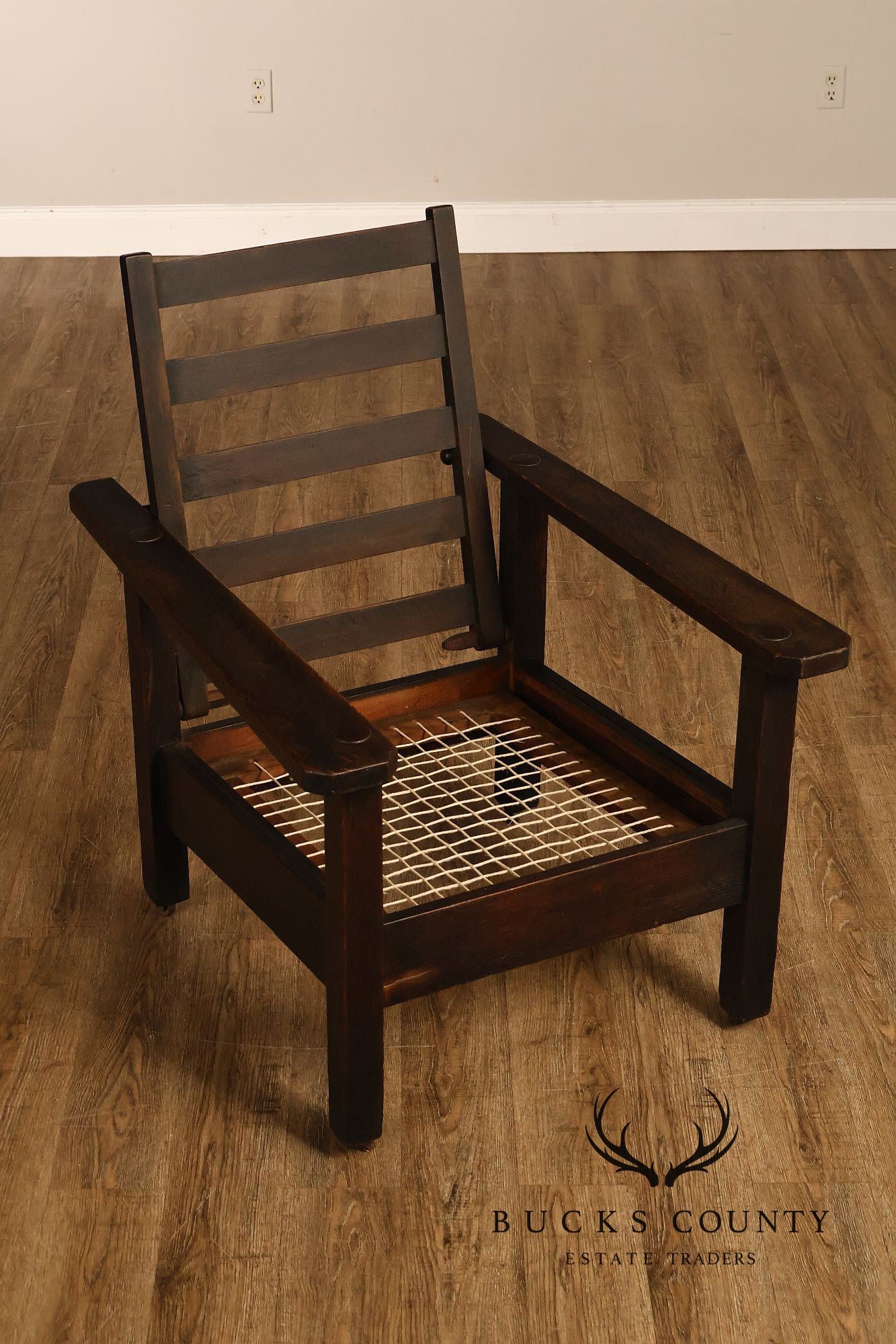 Antique Stickley Brothers Mission Oak Morris Chair
