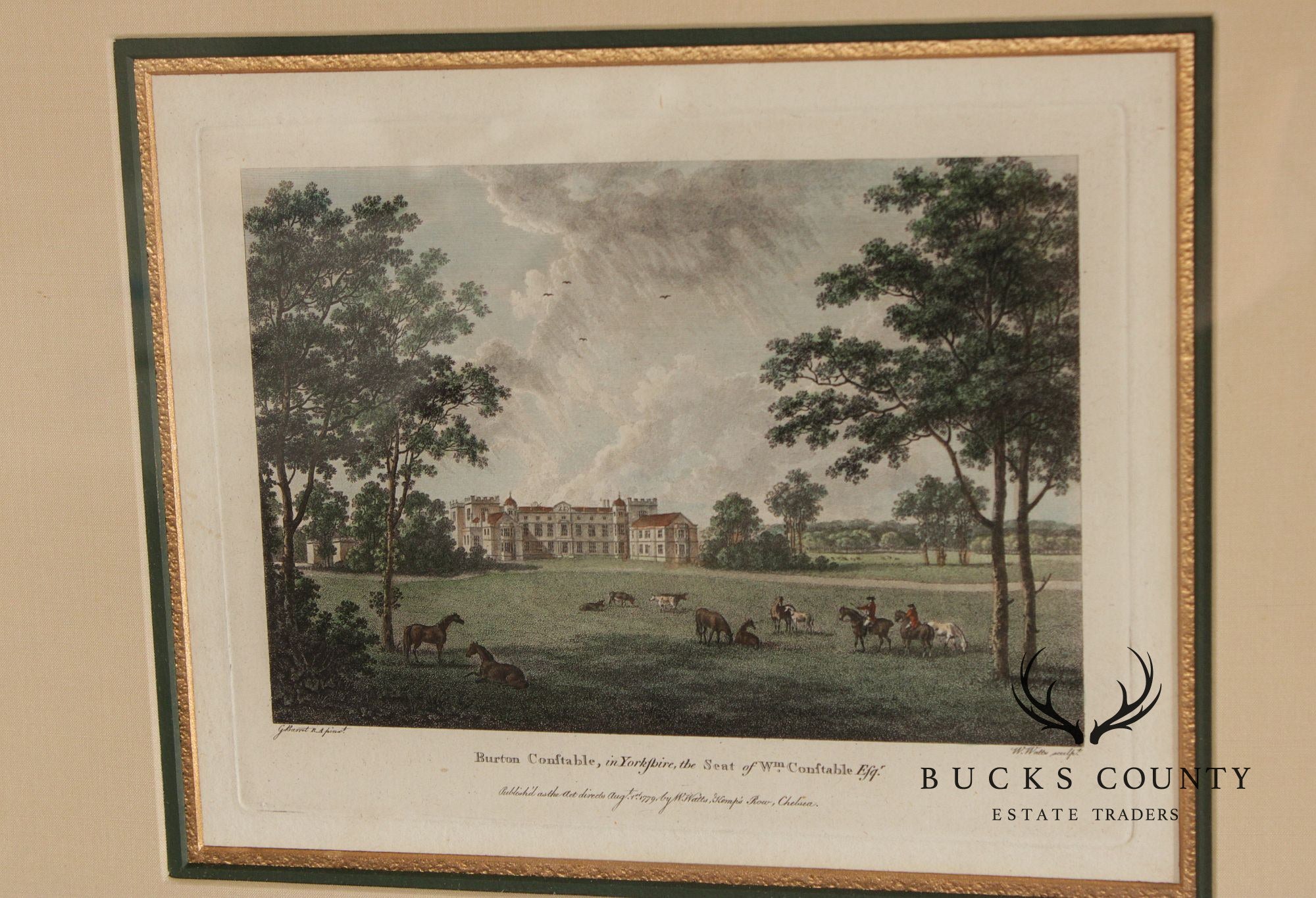 W. Angus Framed Print of English Estate