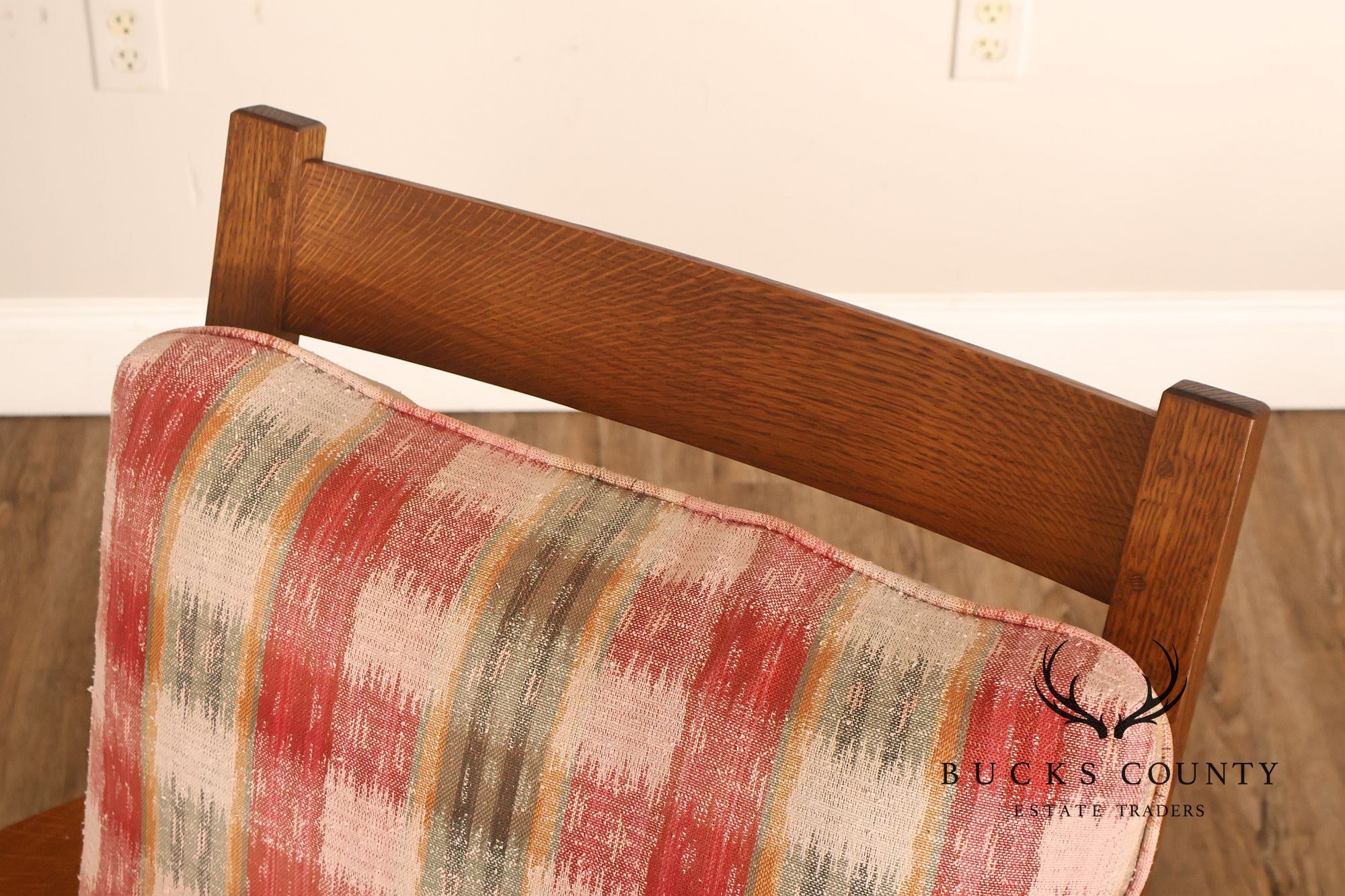 Stickley Mission Collection Oak Bow Arm Morris Chair