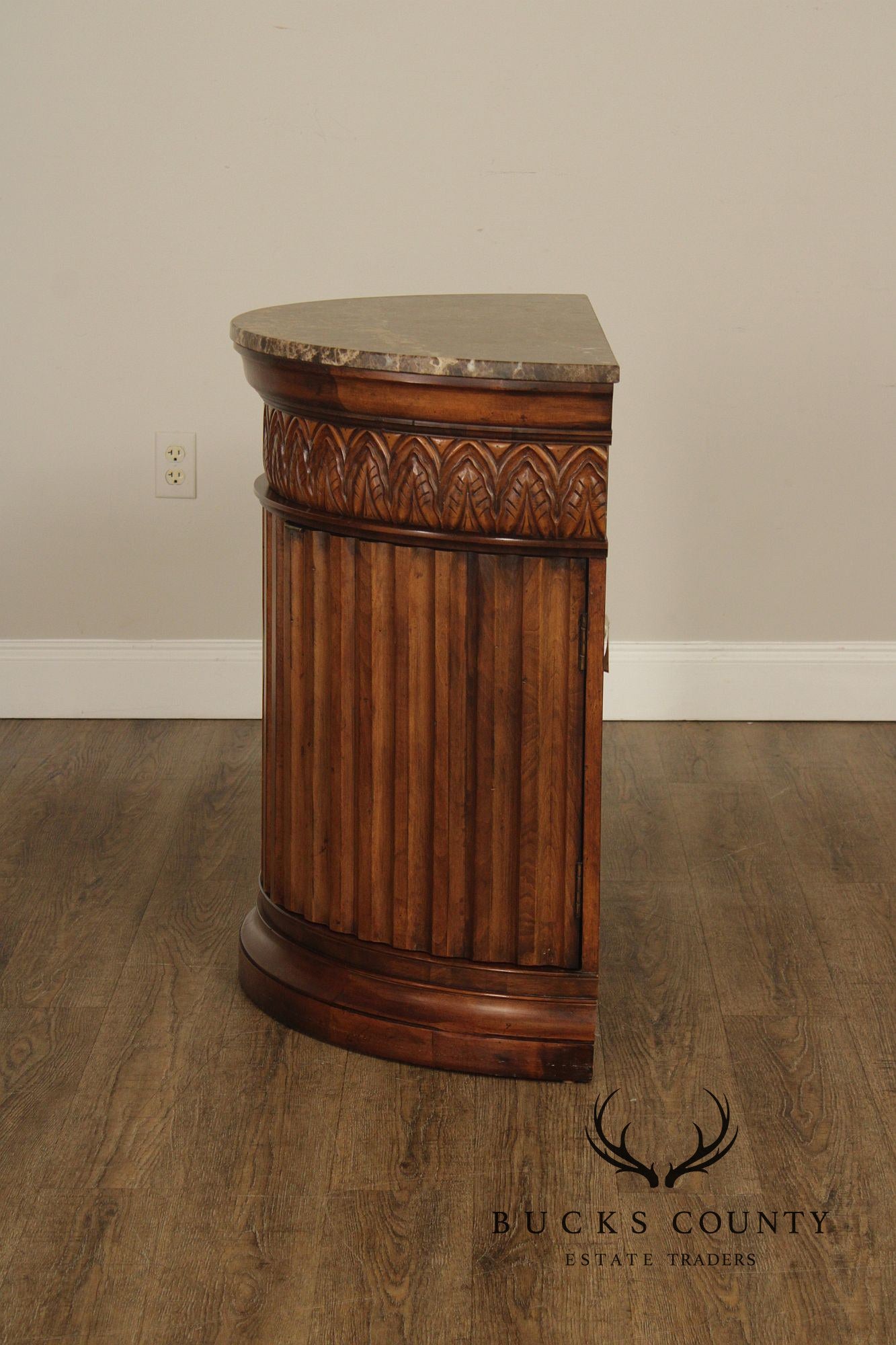 Century Furniture 'Venice Collection' Pair of Marble Top Consoles