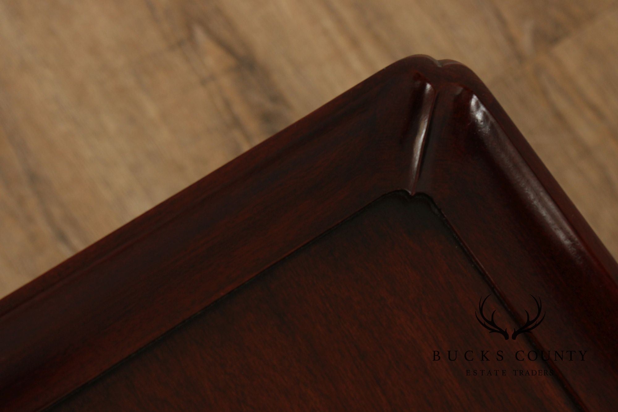 Henkel Harris Queen Anne Style Mahogany Tea Table