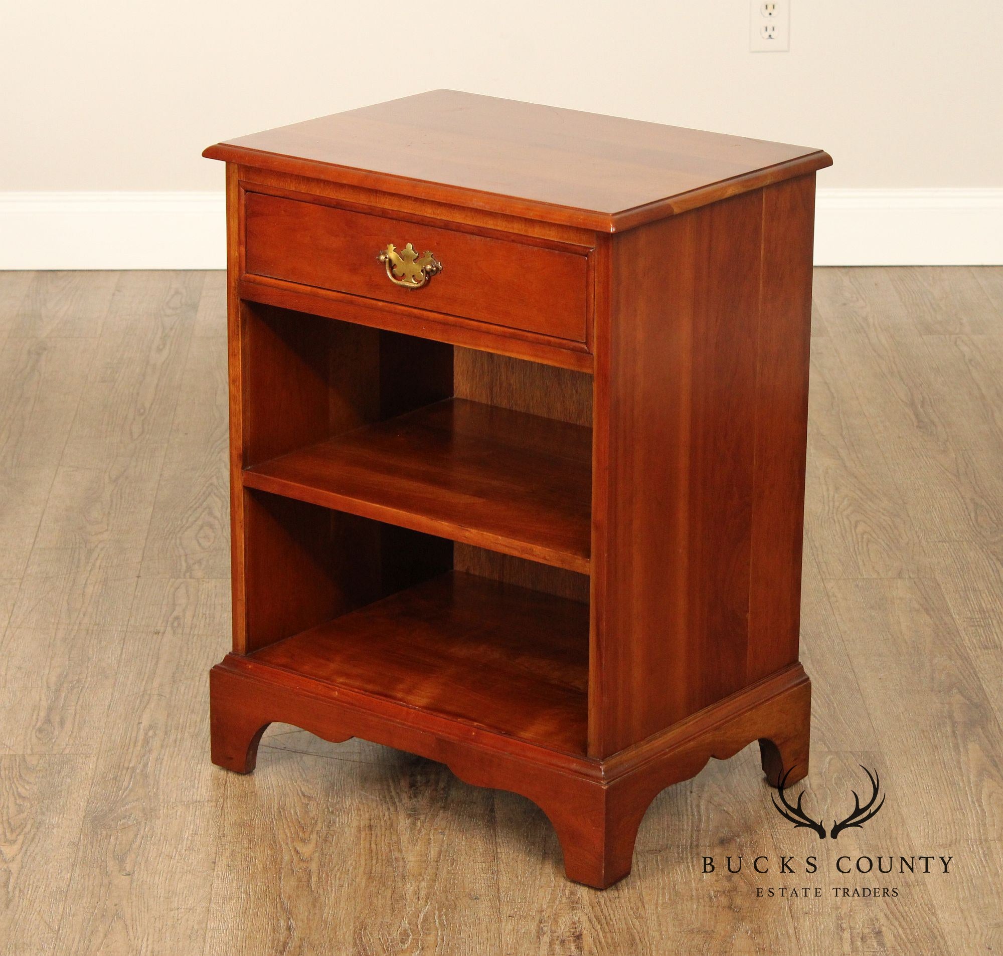 Stickley Chippendale Style Cherry Nightstands