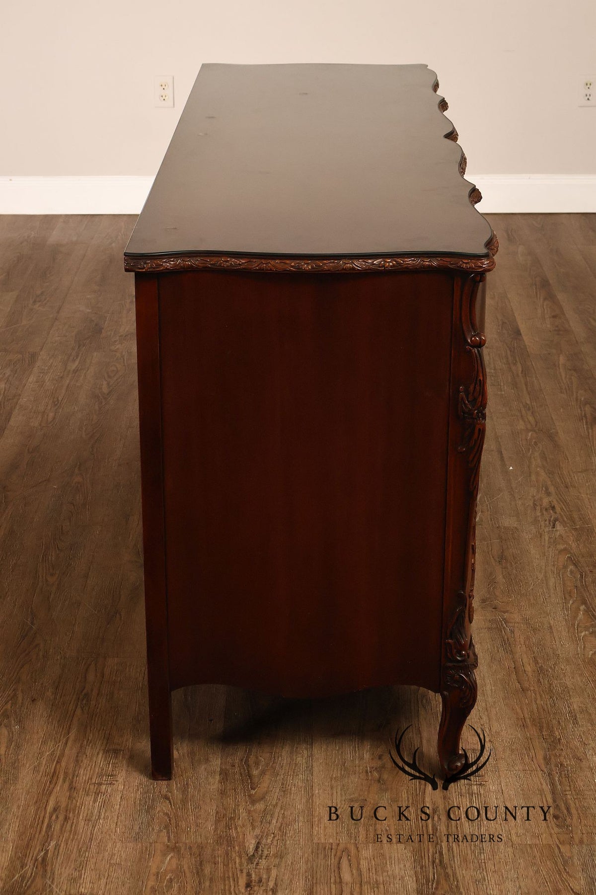 Batesville 1930s Carved Mahogany Sideboard Buffet