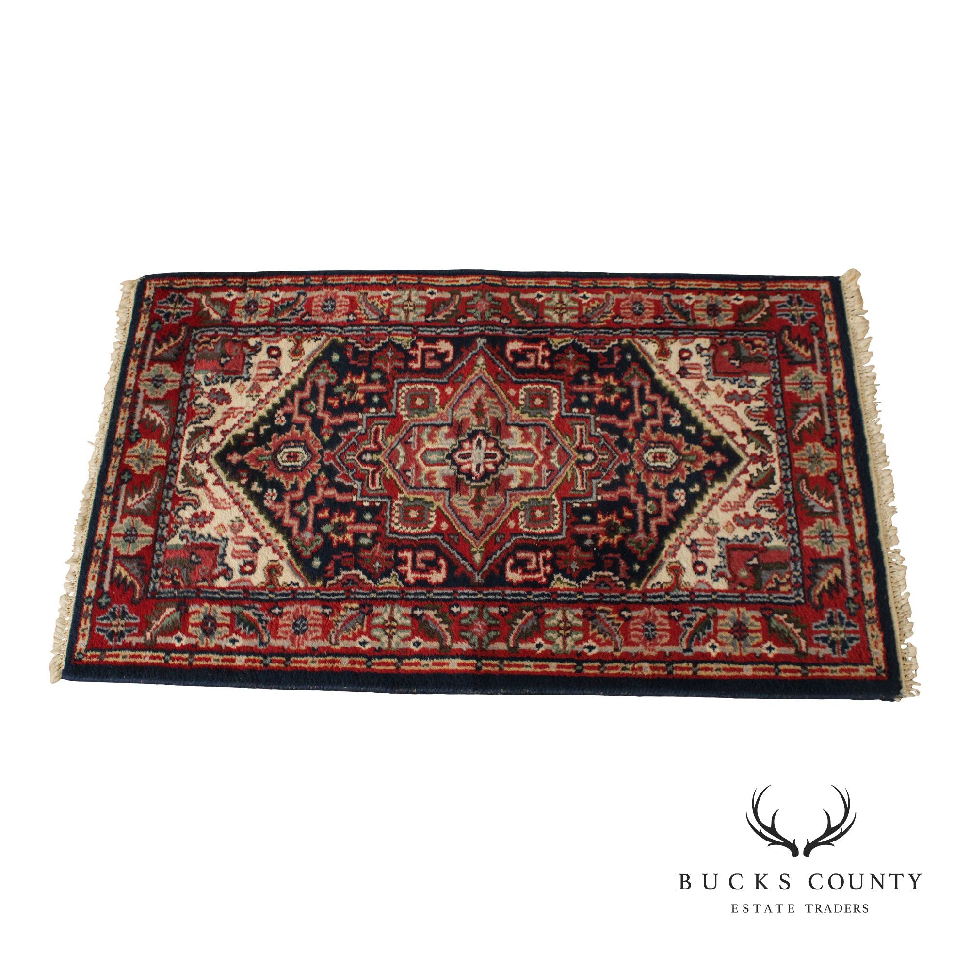 Persian Heriz Style Wool Area Rug 5'x3'