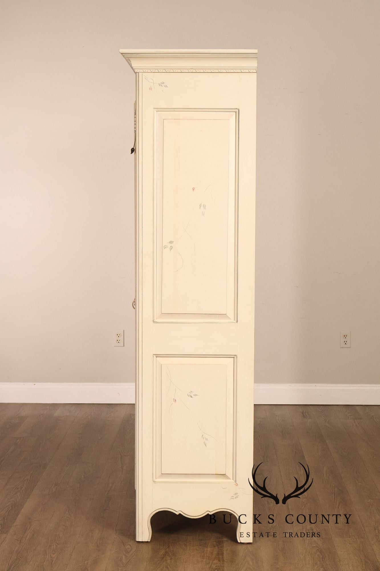 Ethan Allen Country French Painted Armoire Cabinet