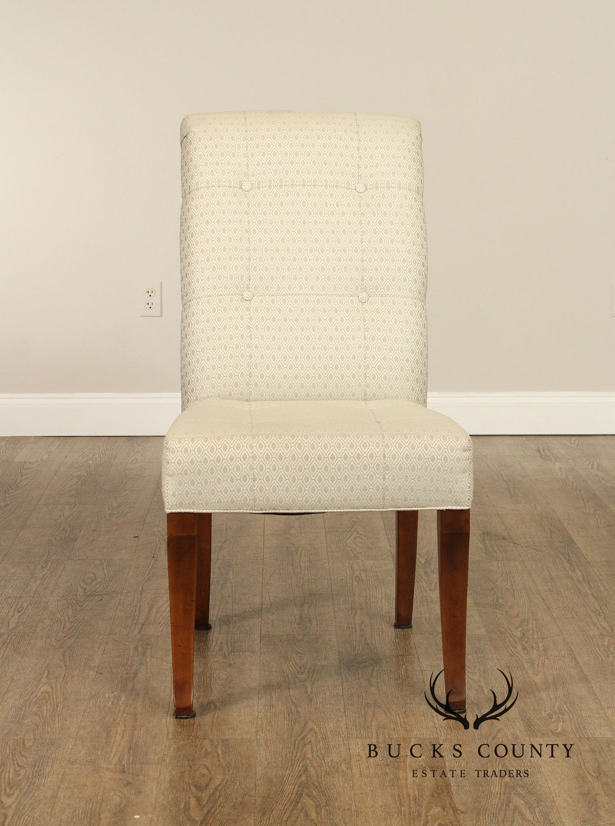Ethan Allen Button-Tufted Slipper Chair