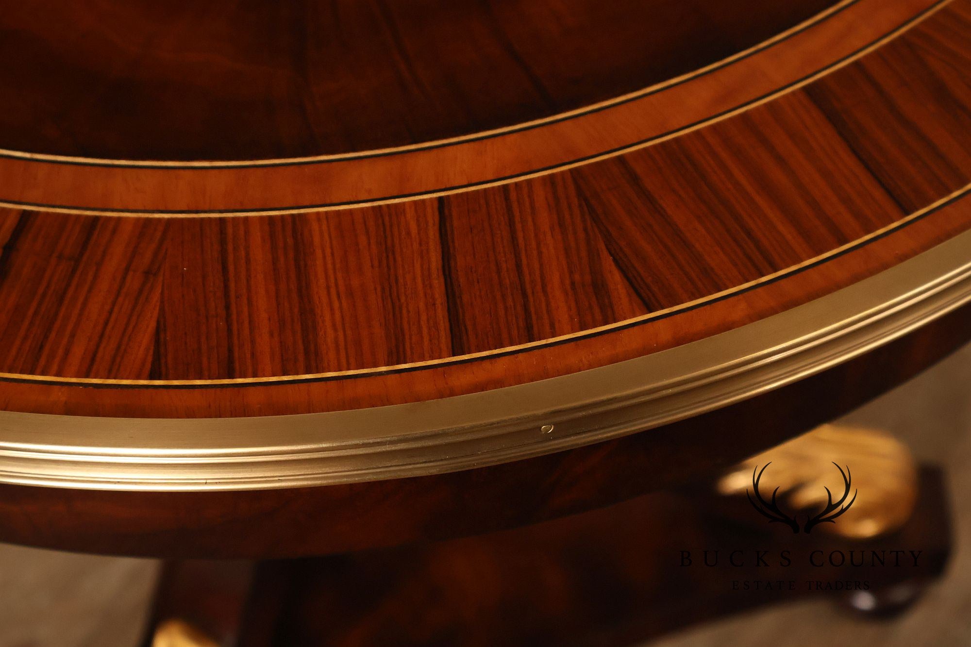 Theodore Alexander Pair of 'After Dinner Drinks' Mahogany Side Tables