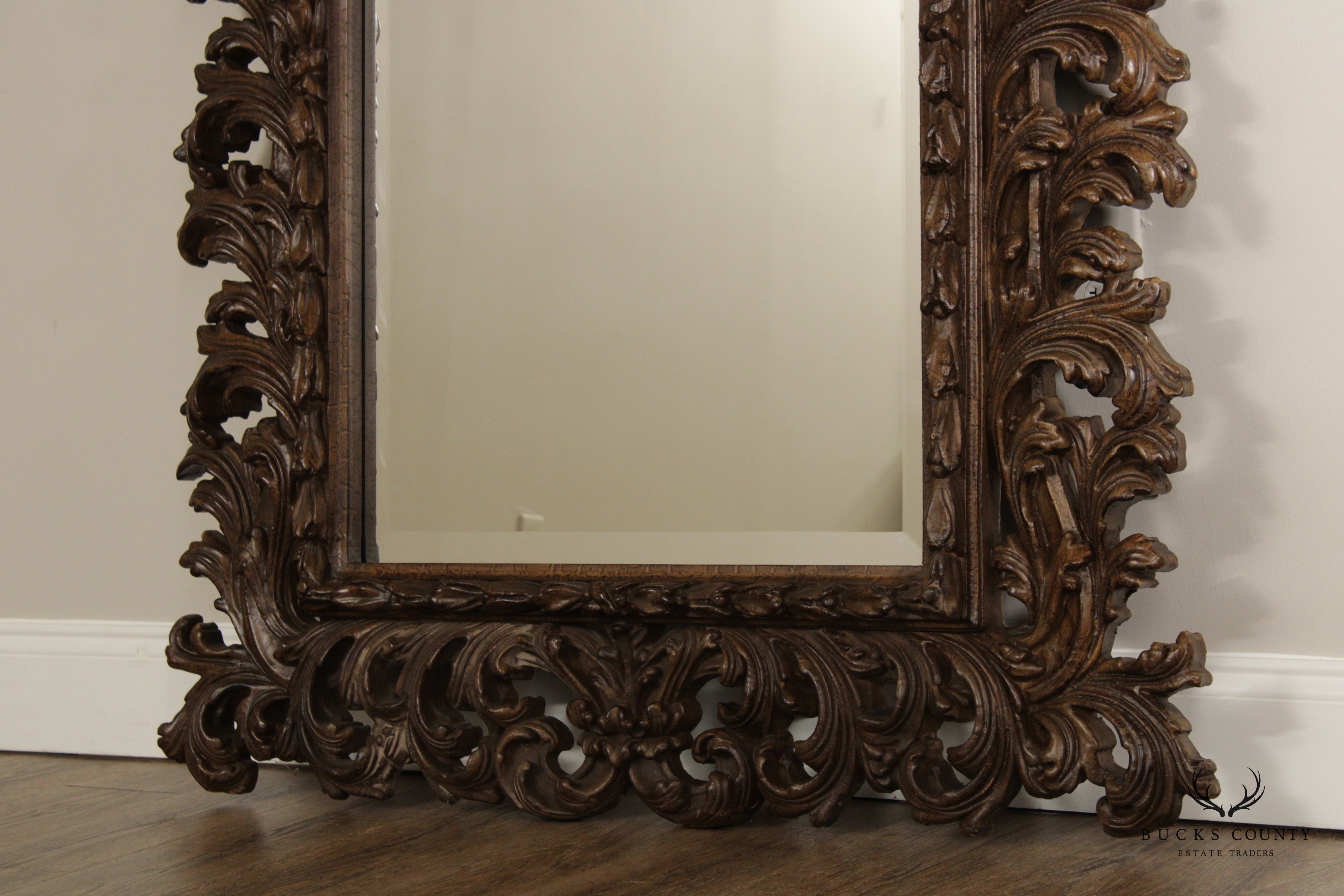 Timeless Reflections Rococo Style Carved Wall Mirror