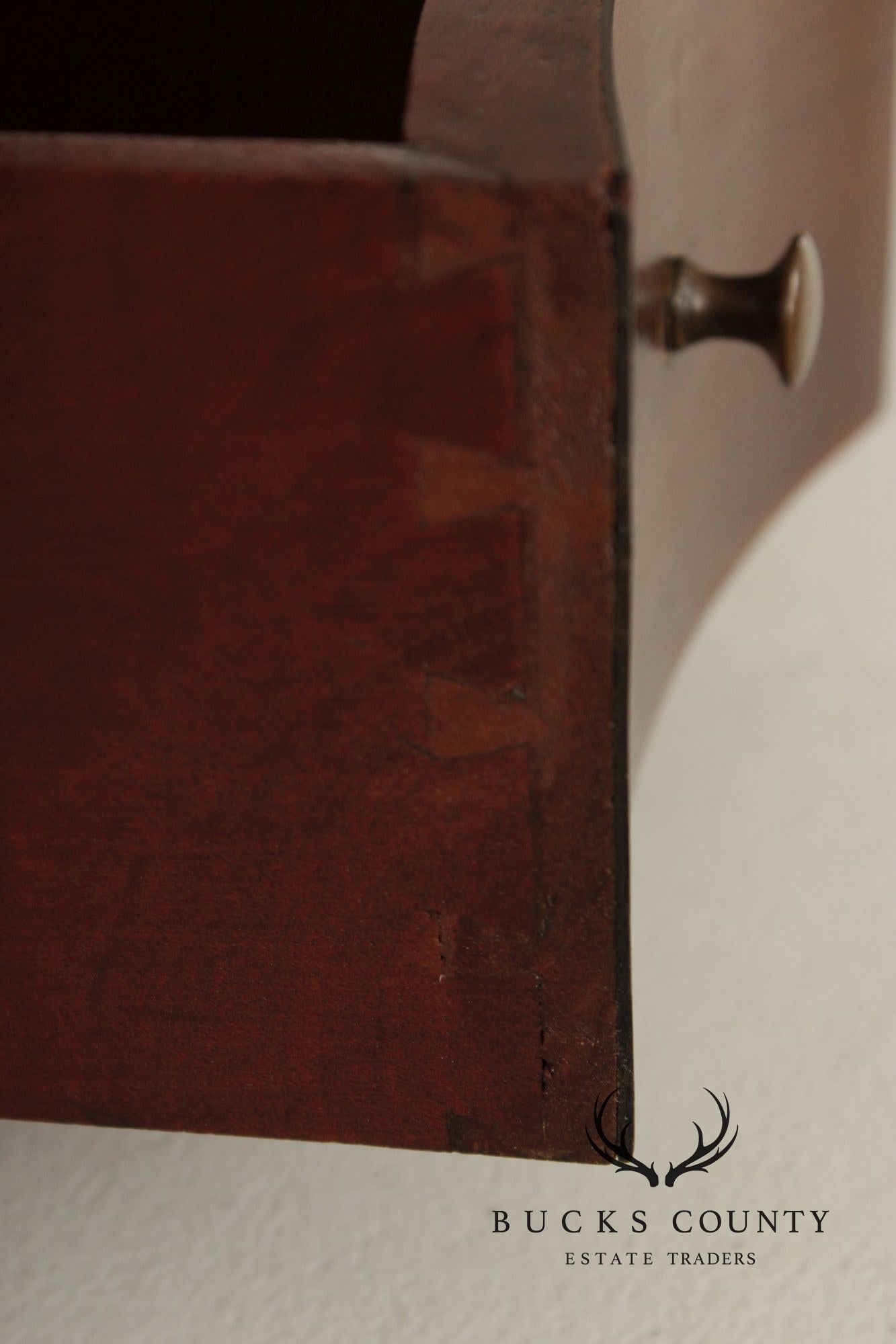 Potthast Bros. Federal Style Mahogany Shaving Mirror With Serpentine Base And Oval Swivel Glass