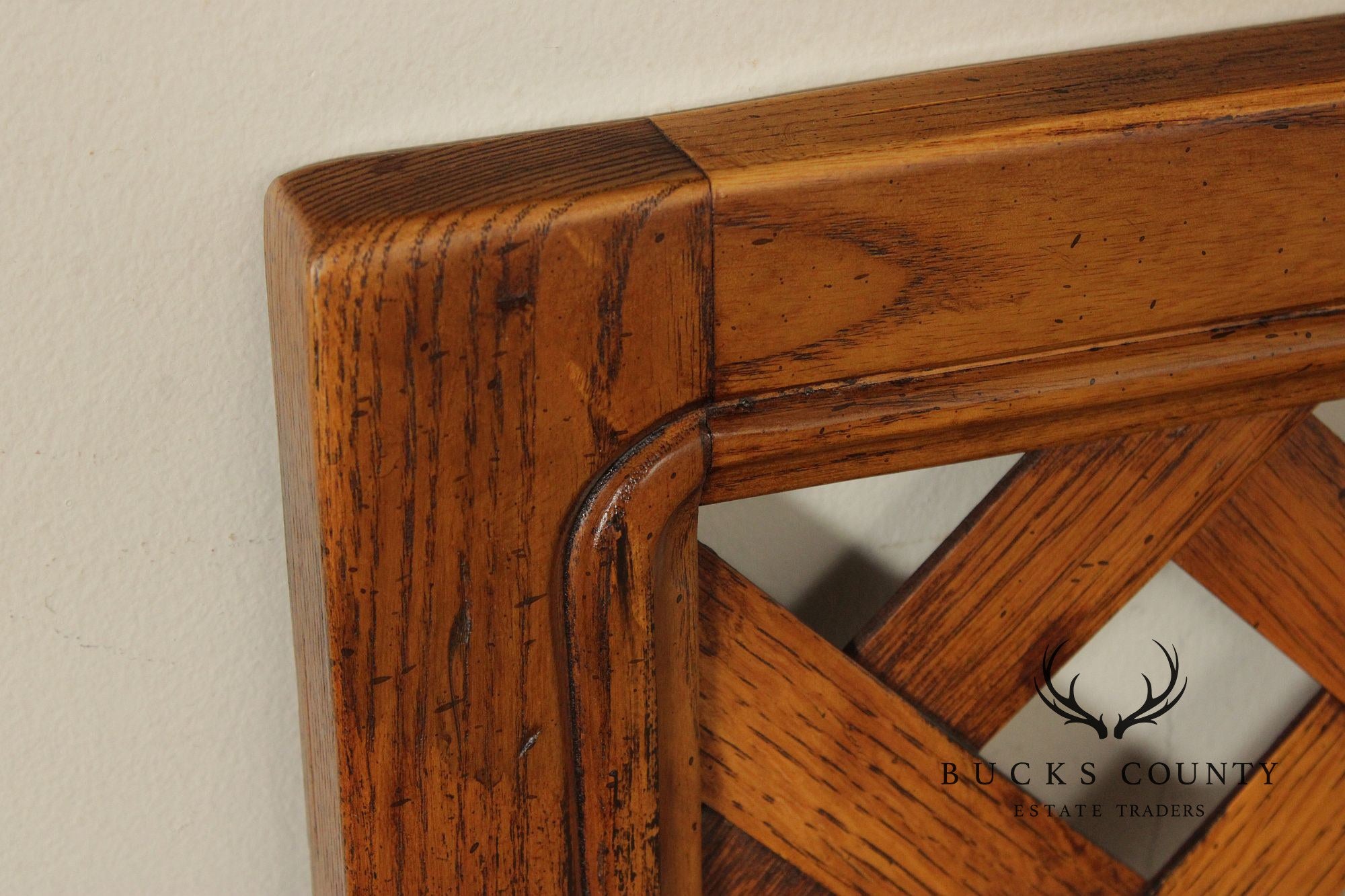 Henredon Artefacts Oak Lattice King Size Headboard