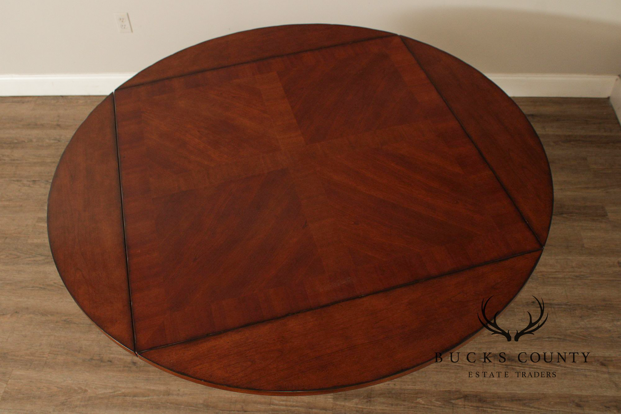 Century Furniture Mahogany Drop-Leaf Game Table