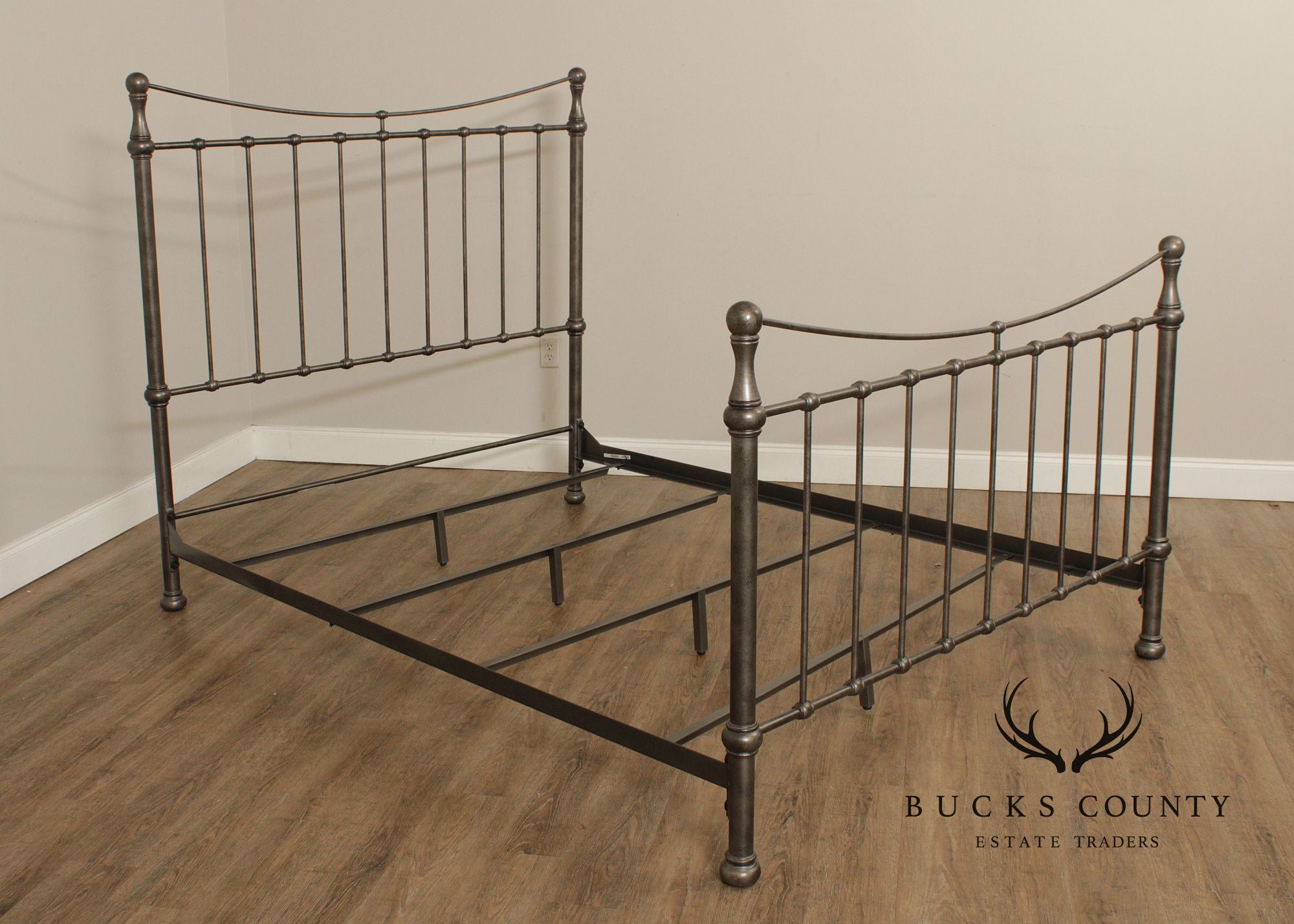 Ethan Allen Queen Size 'Danby' Iron Bed Frame