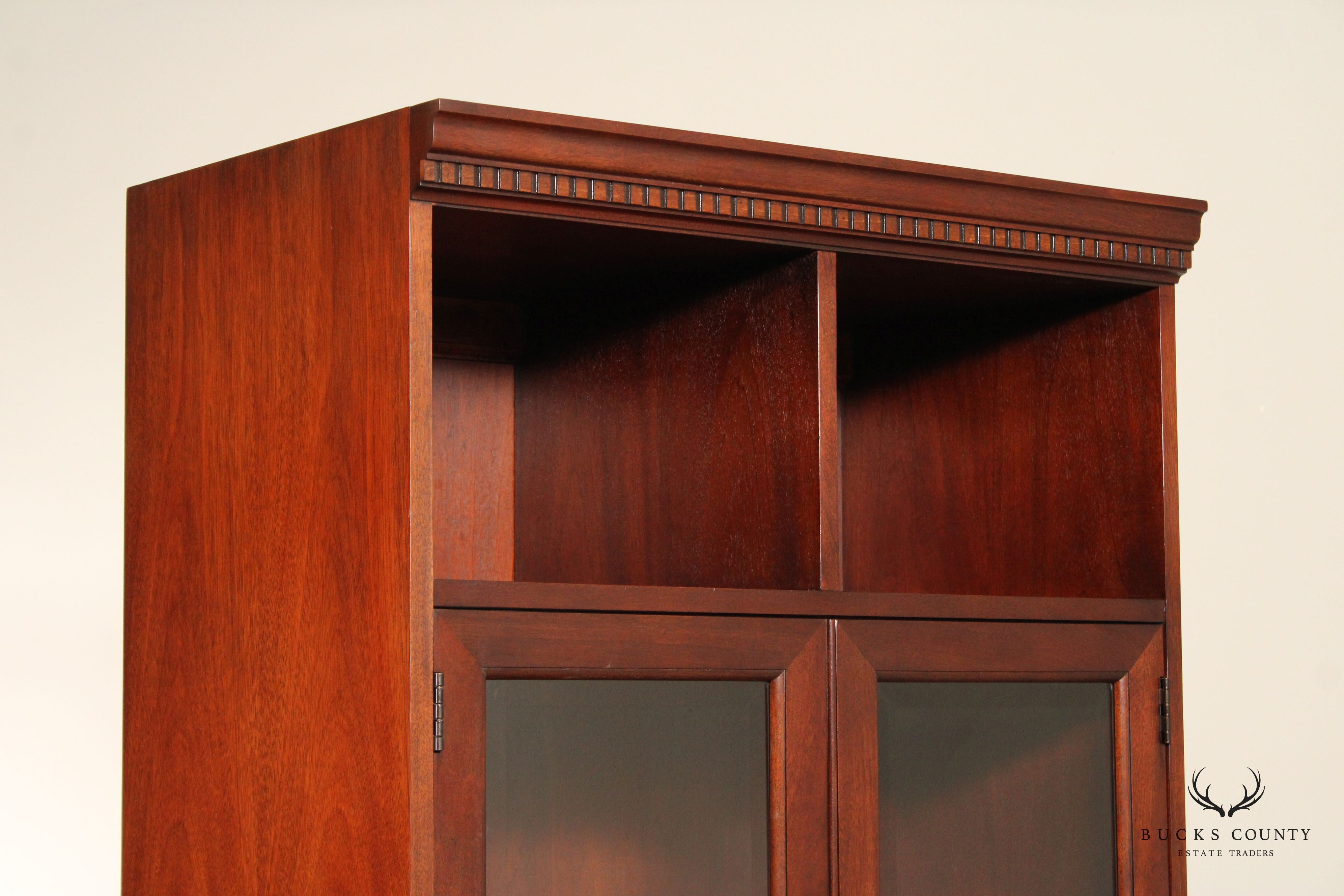 Hekman Federal Style Mahogany Secretary Bookcase