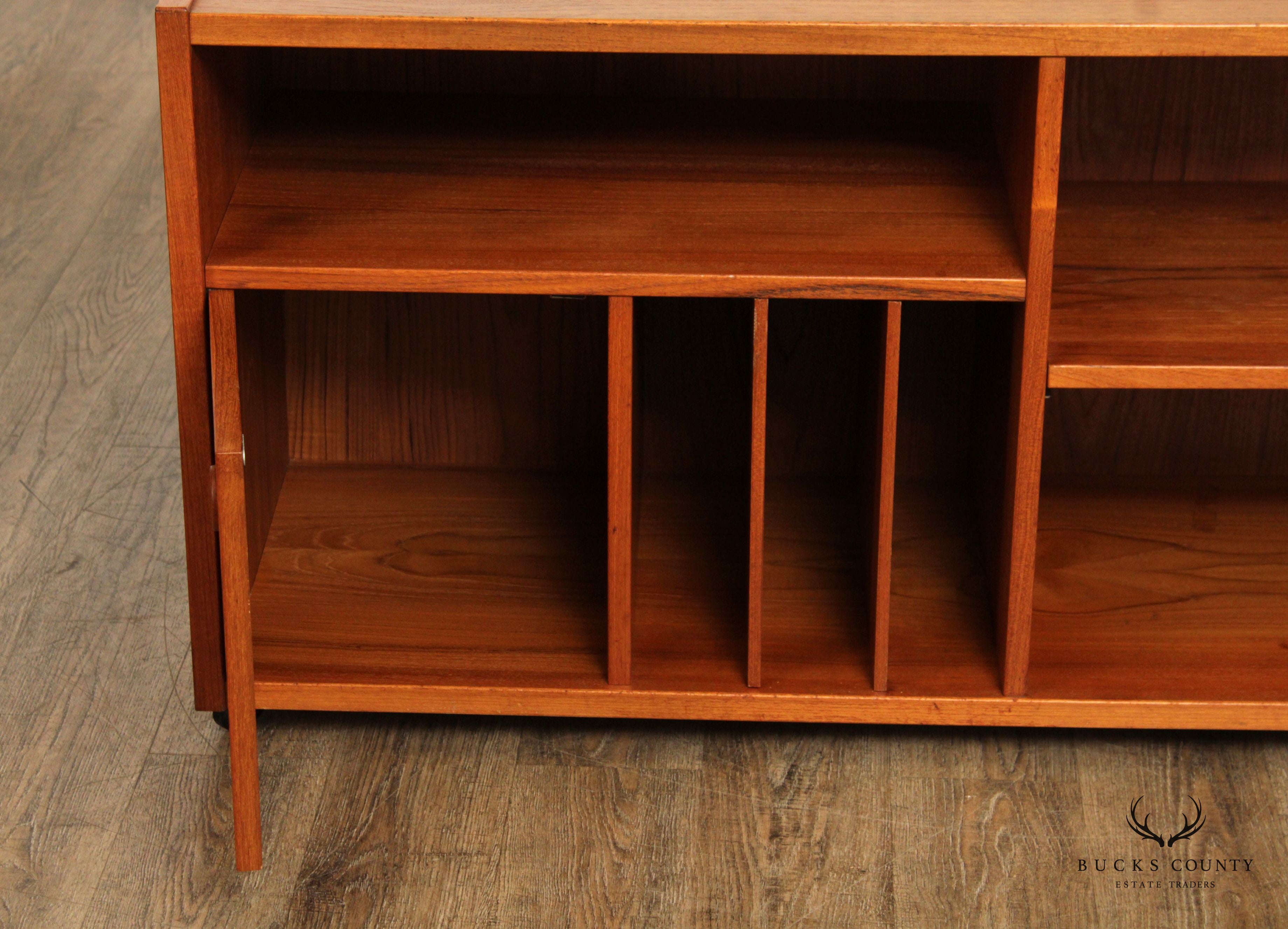 Danish Modern Style Teak Entertainment Console