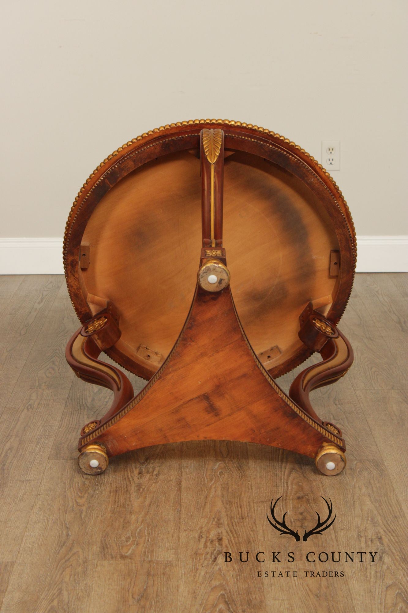 Regency Style Partial Gilt Mahogany Center Table