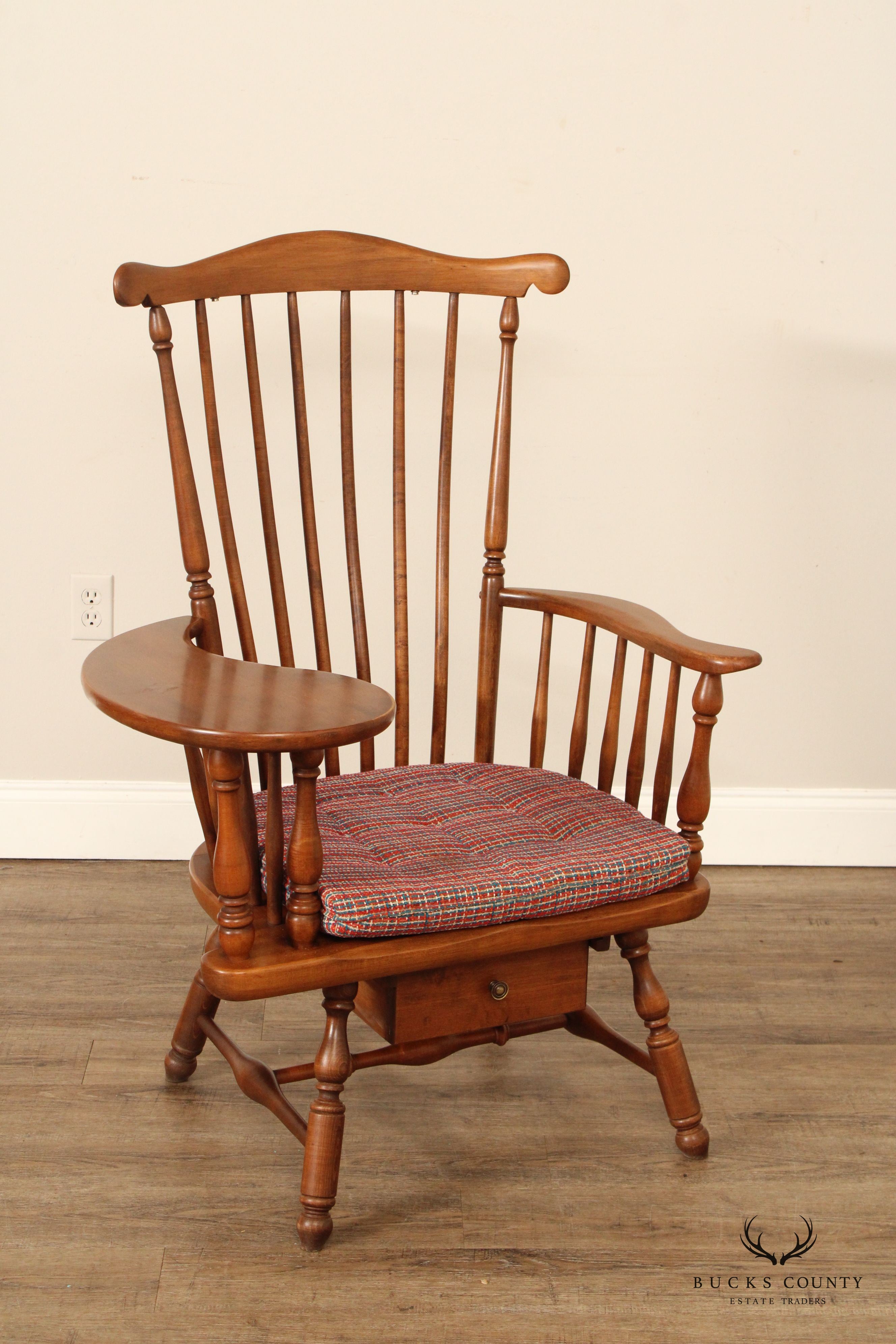 Heywood Wakefield Pair of Maple Windsor Writing Chairs