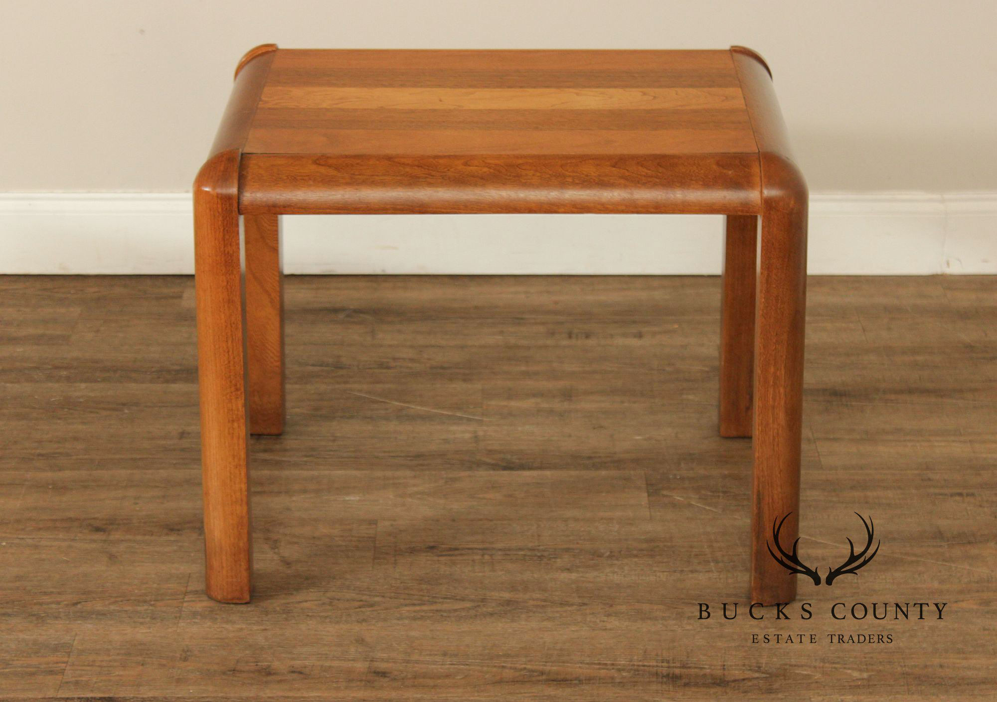 Lane Modern Pair of Teak Side Tables