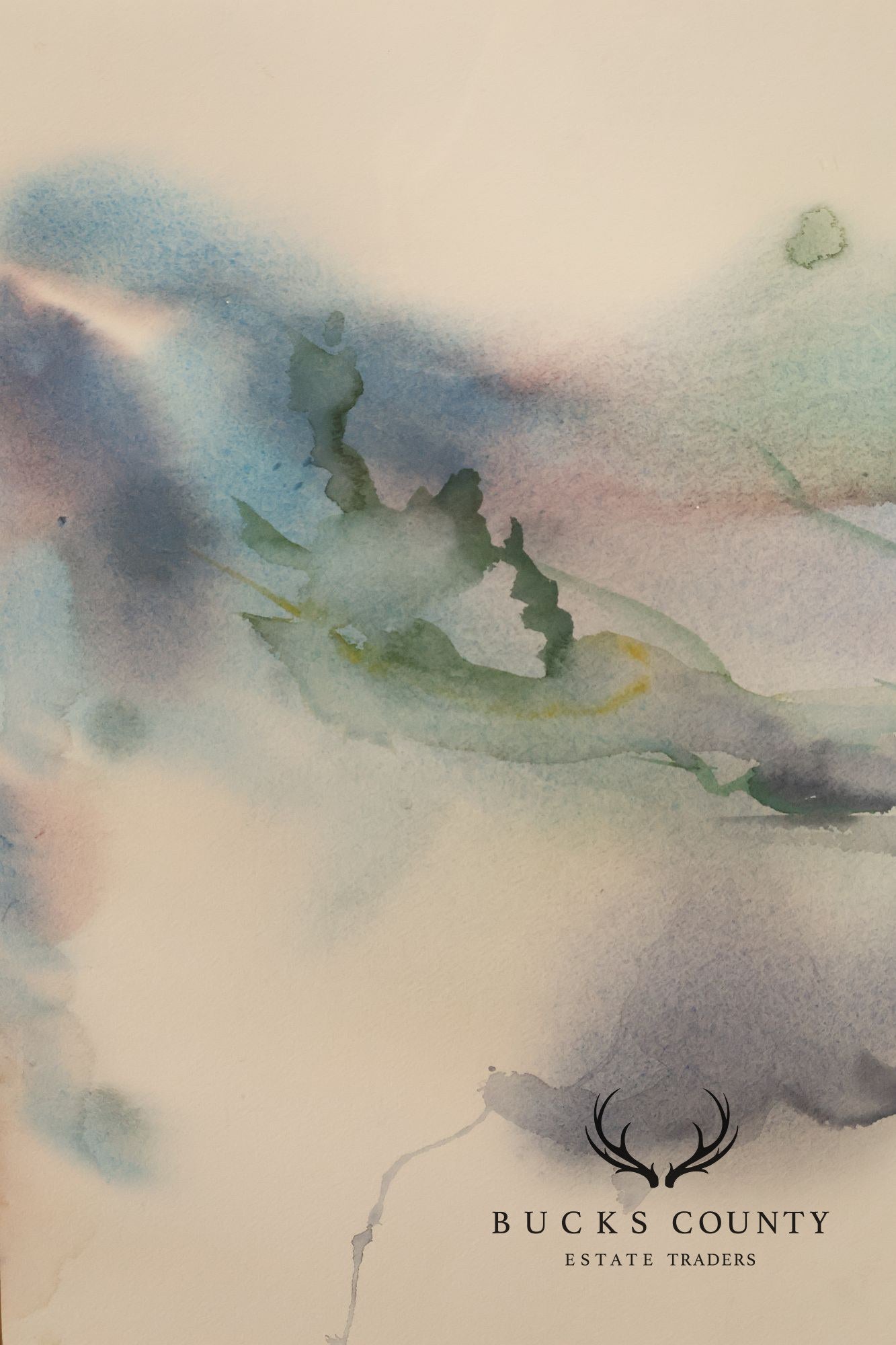 Suzanne S. Marinell Watercolor Painting, Waterfall