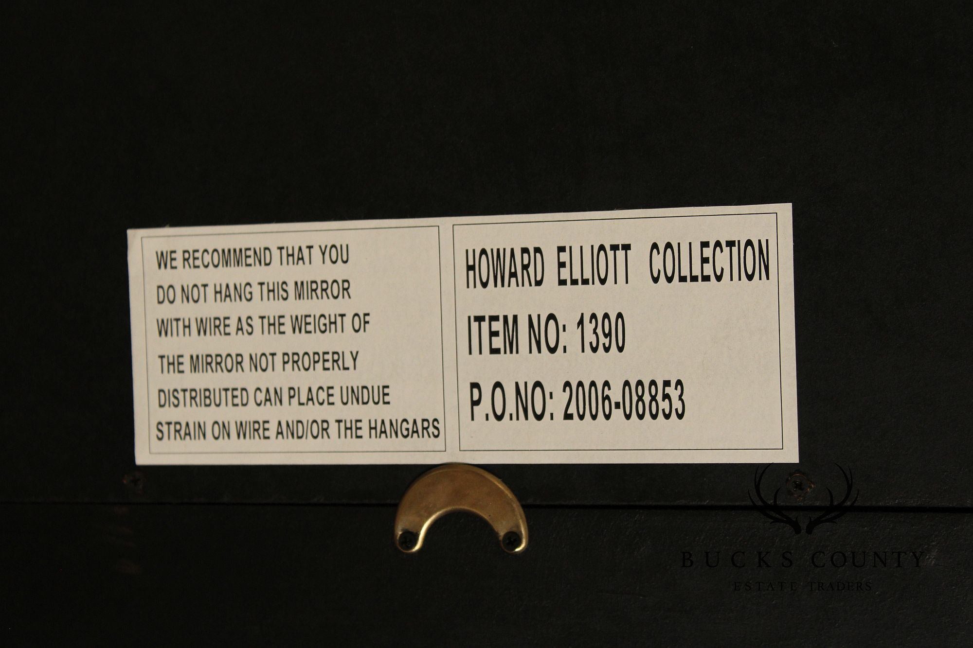 Howard Elliot Collection Chased Embossed Metal Wall Mirror