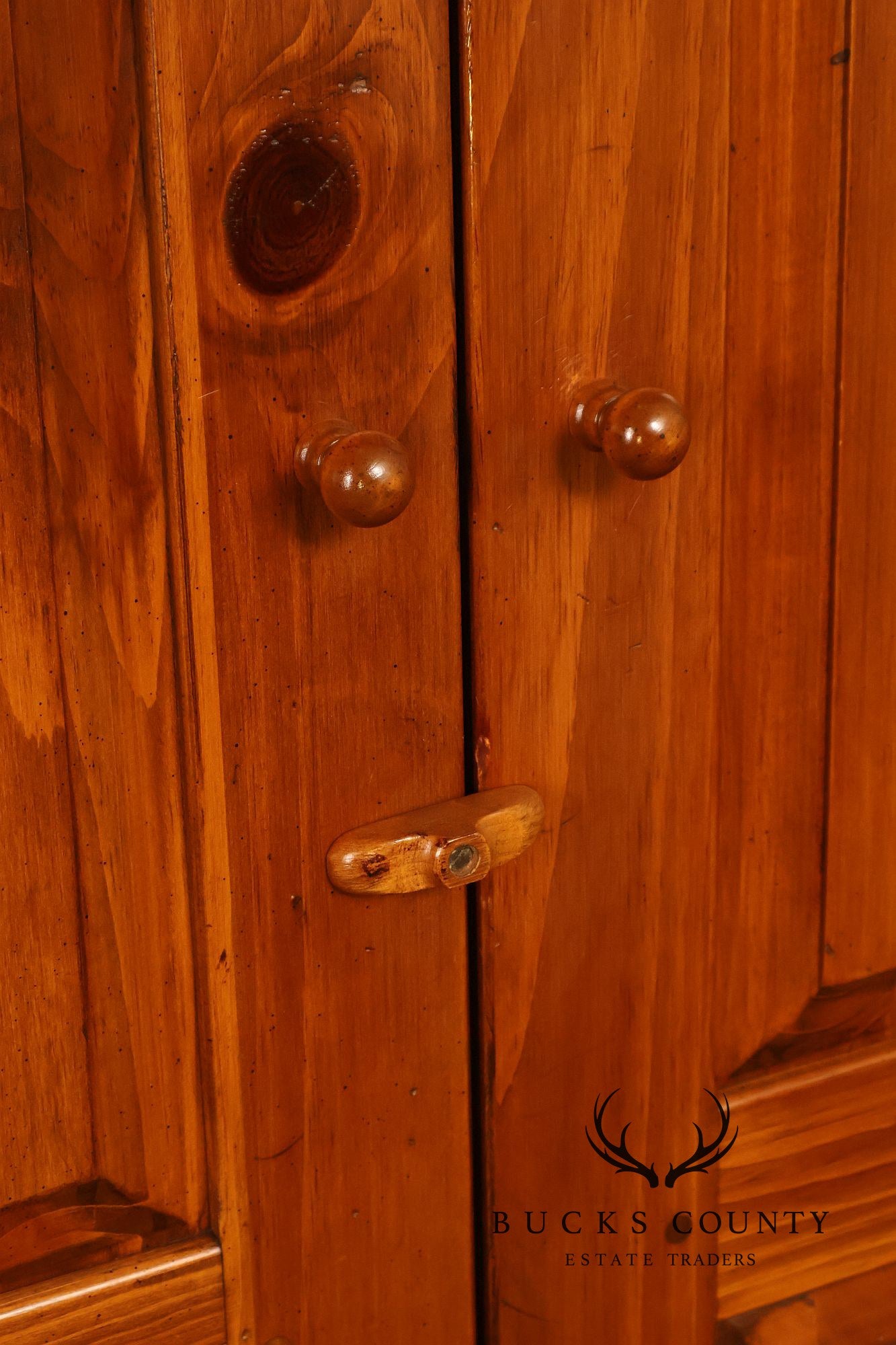 Ethan Allen Craftsman Collection Pine Tall Armoire With Interior Drawers
