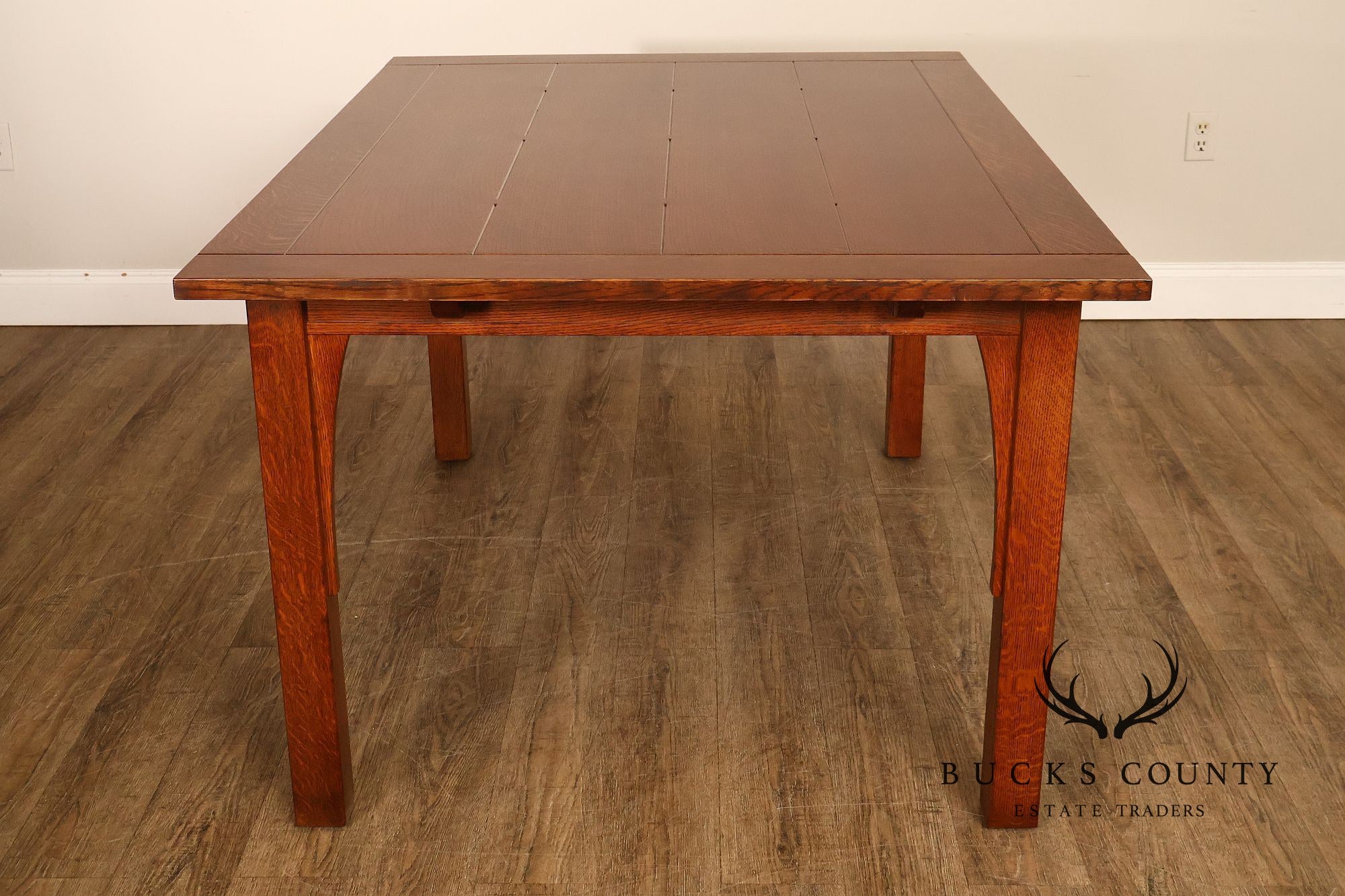 Stickley Mission Collection Oak Butterfly Top Dining Table