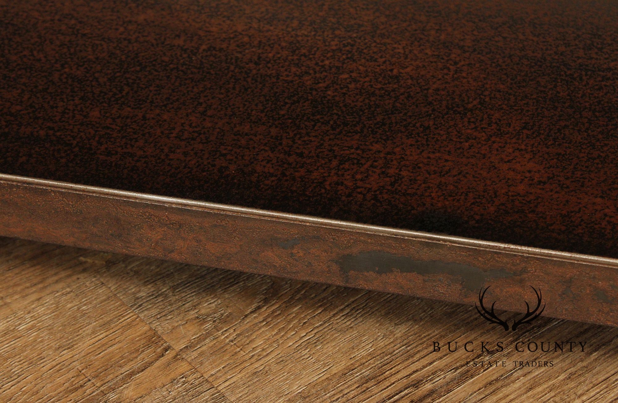 Jim Rose Patinated and Oxidized Steel Coffee Table