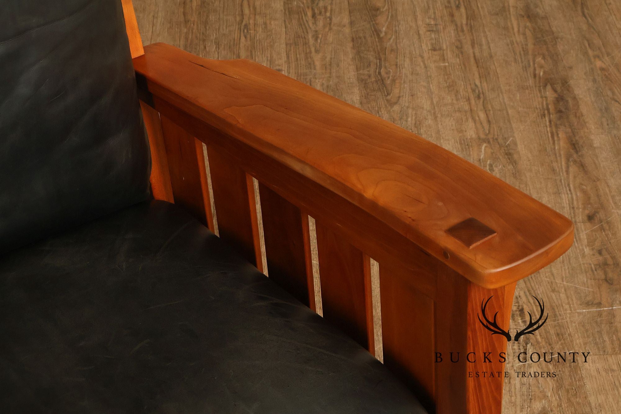 Stickley Mission Collection Cherry and Leather Rocker