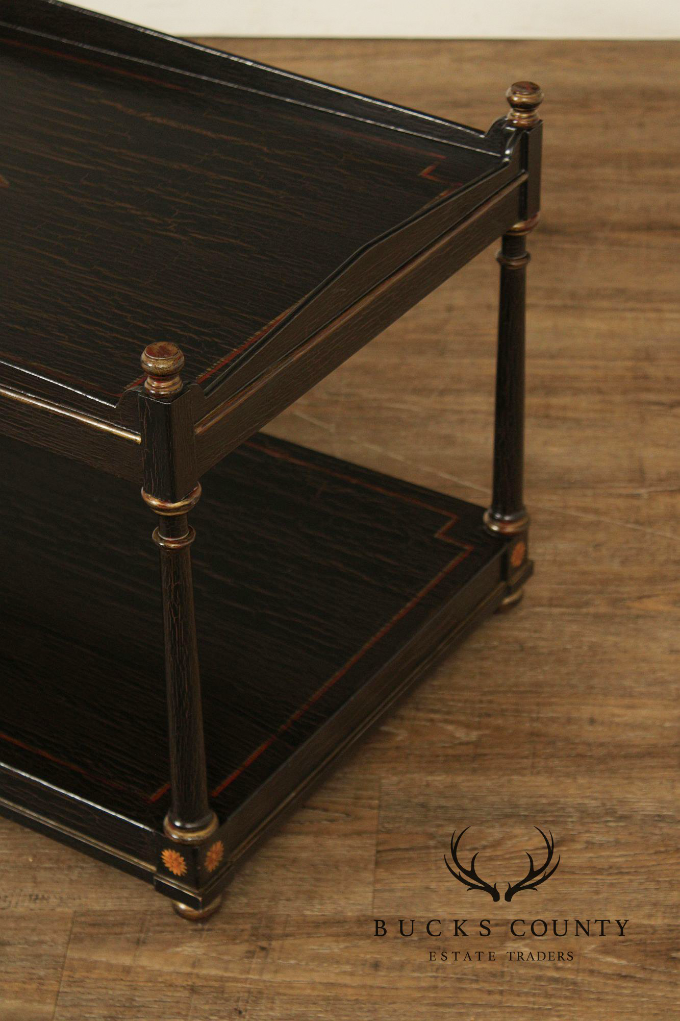 Regency Style Distressed Painted Coffee Table