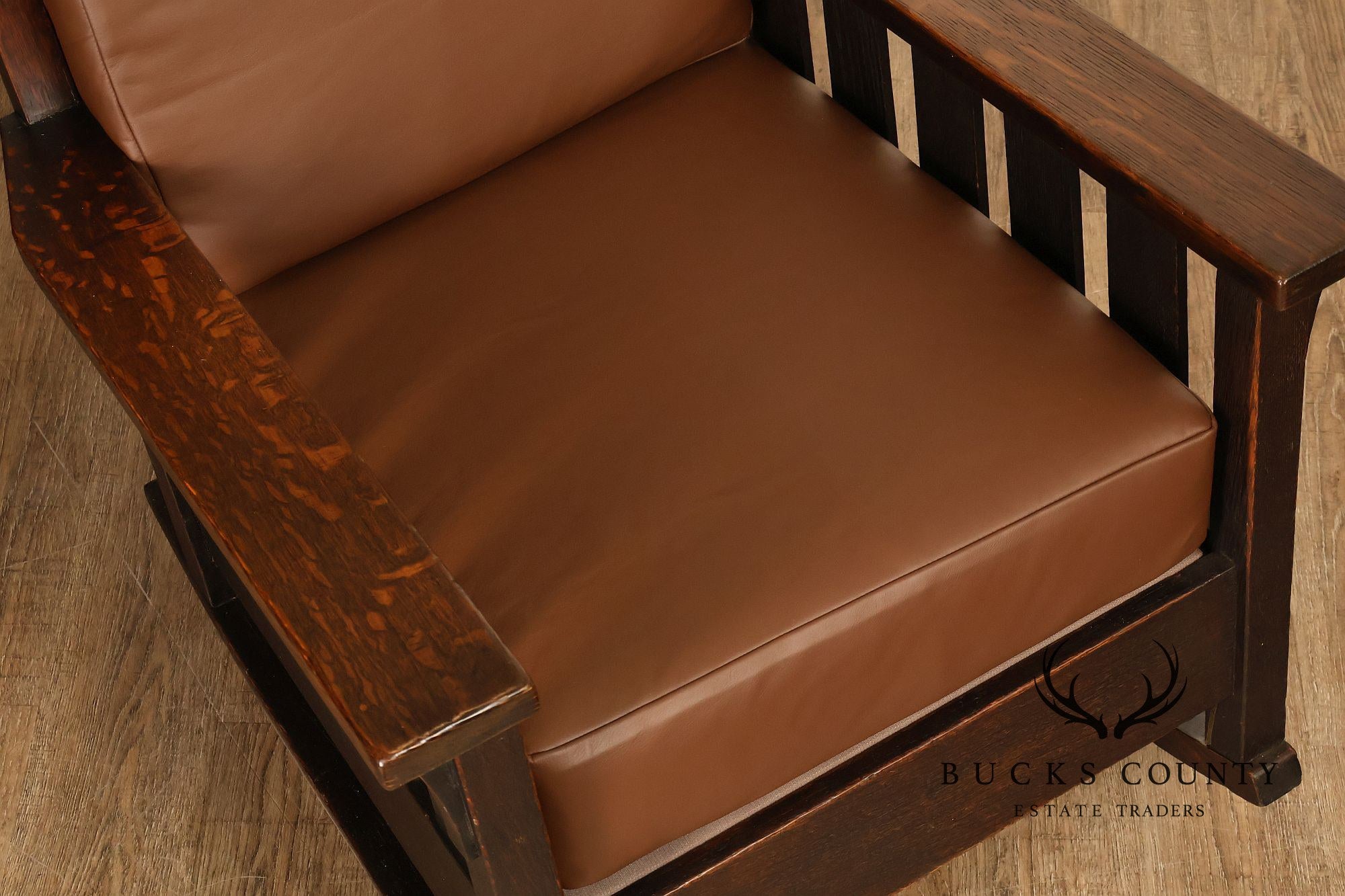 Gustav Stickley Antique Mission Oak Slatted Rocker Model No. 323