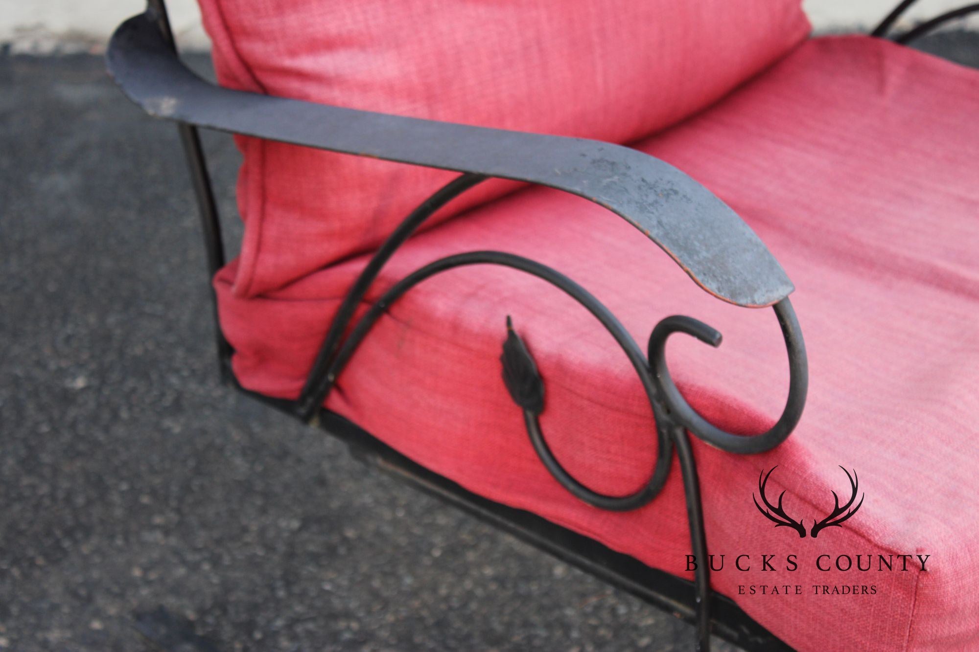 Vintage Outdoor Patio Wrought Iron Rocker