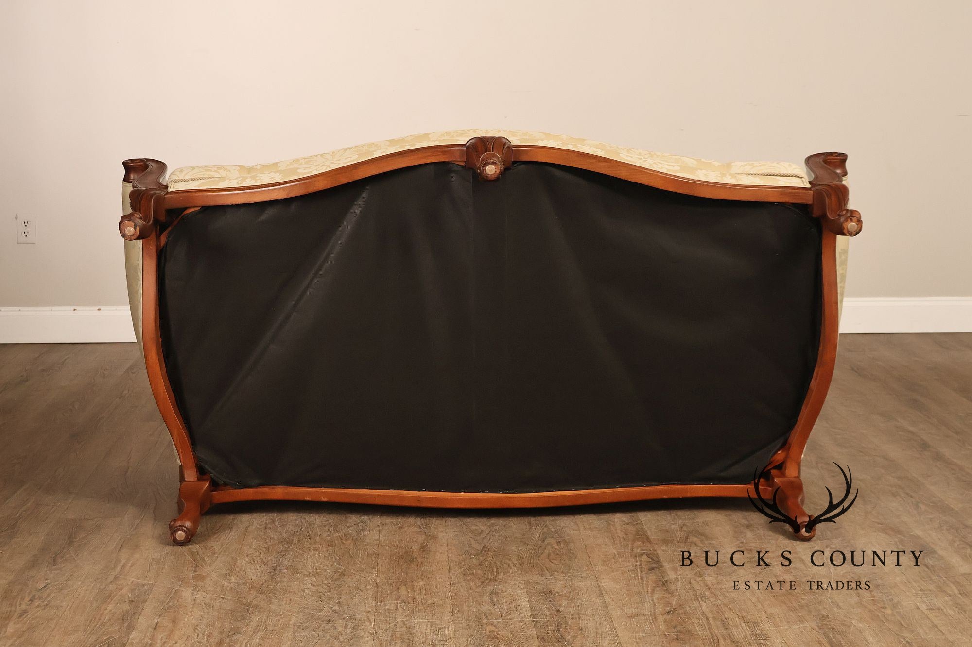 Ethan Allen French Louis XV Style Camelback Sofa