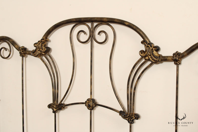 French Style Olympic Queen Size Wrought Iron Bed Frame