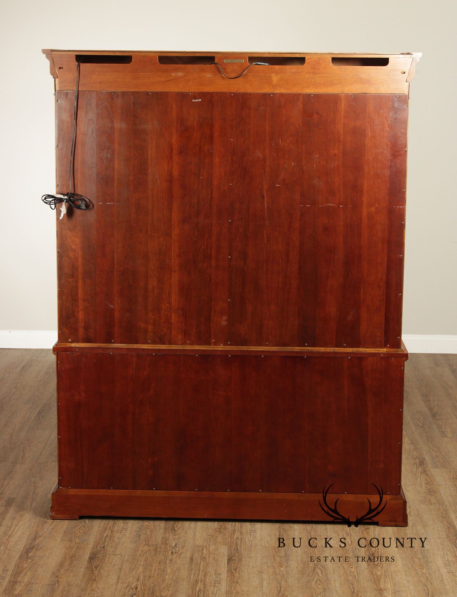 Ethan Allen 'Townhouse' Burlwood Bookcase China Display Cabinet