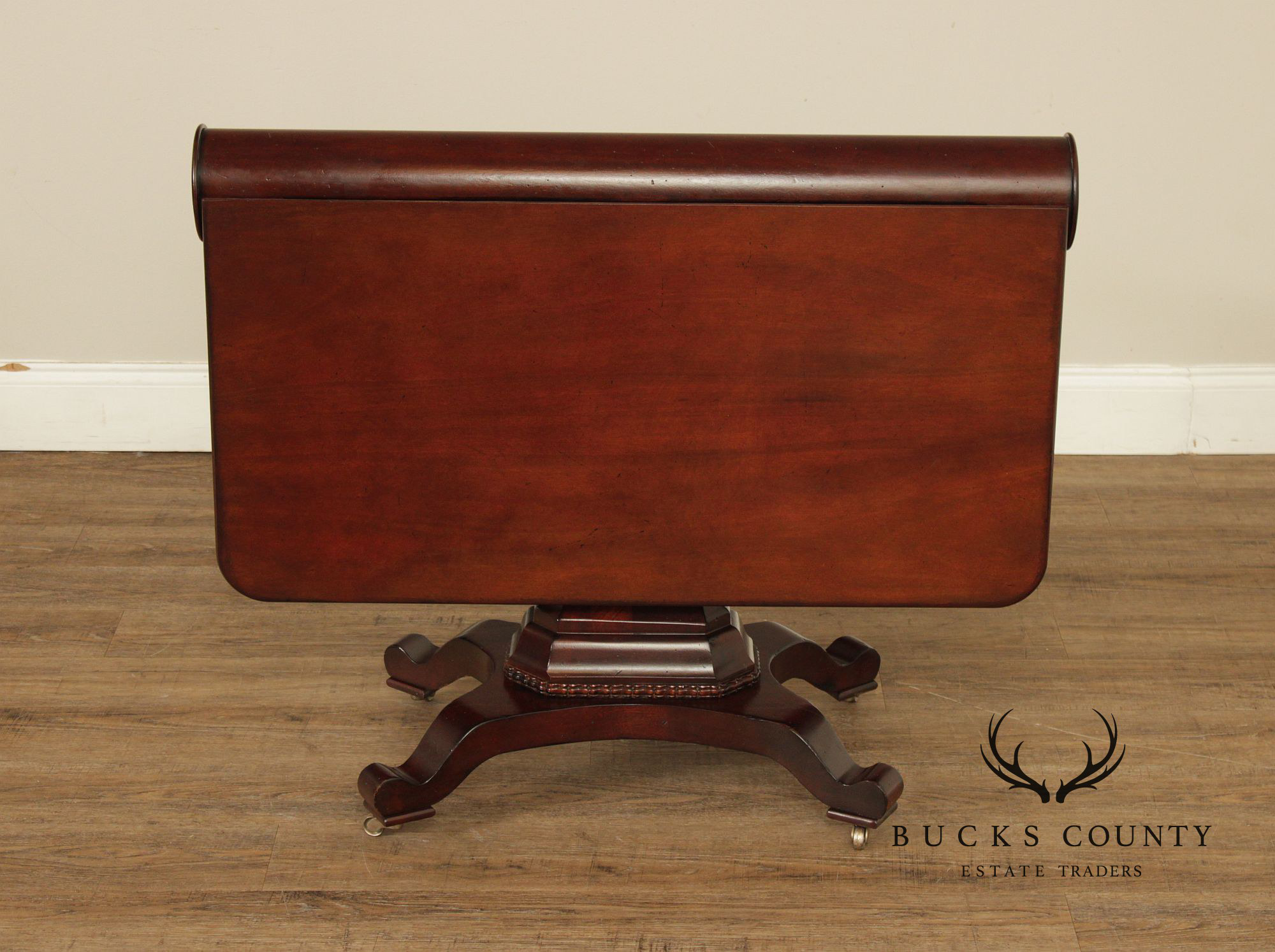 Century Oscar De La Renta Designed Mahogany Drop Leaf Table
