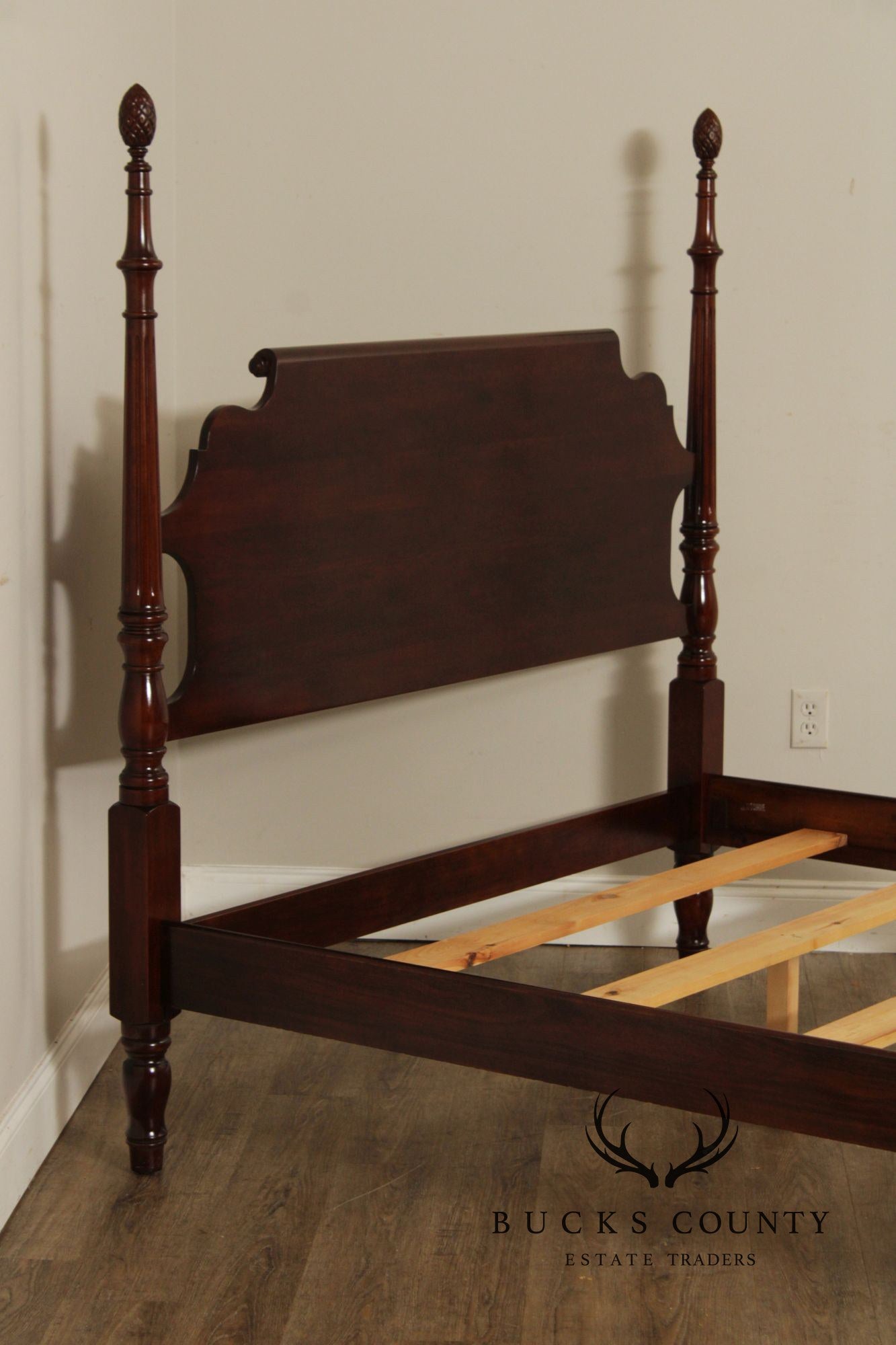 Statton Carved Cherry Queen Poster Bed