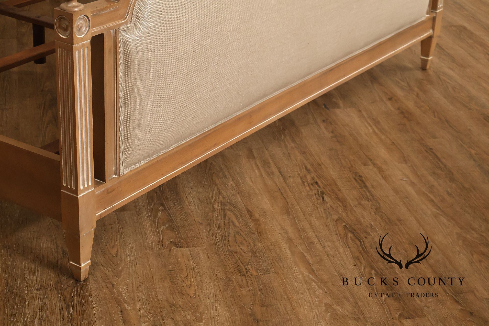 Ethan Allen King 'Allesandra' Upholstered Bed Frame
