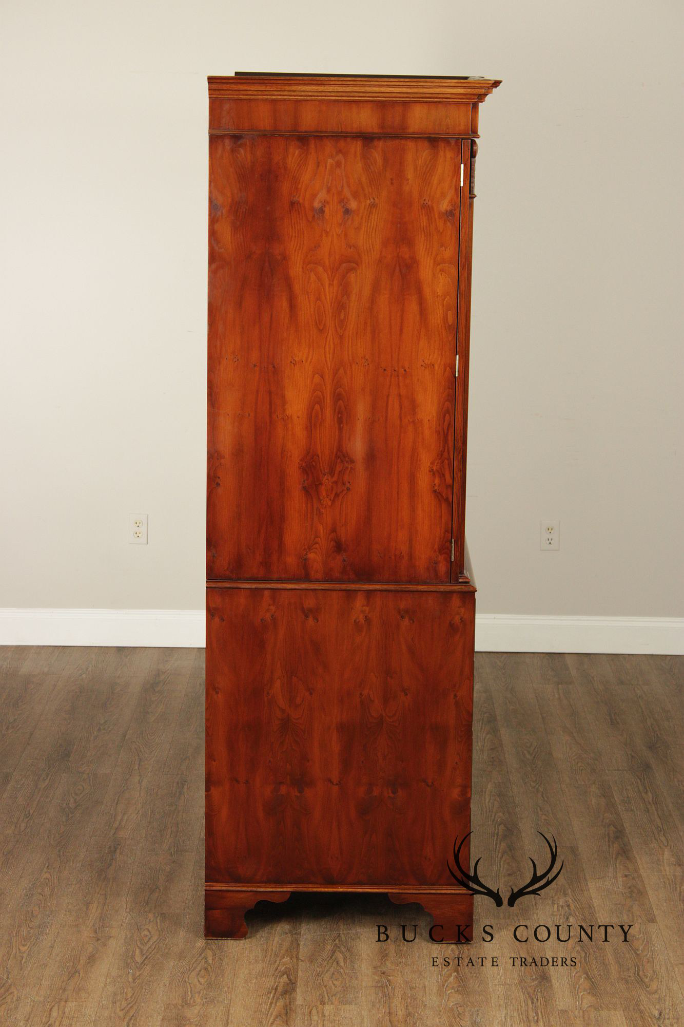 Trosby Furniture English Mahogany Armoire Cabinet