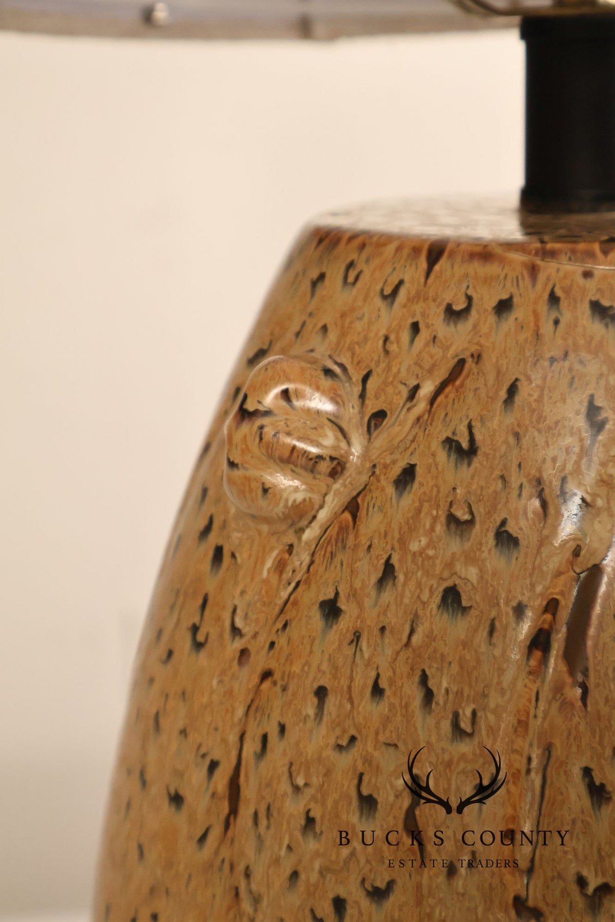 Sun-Lite Organic Modern Style Porcelain Table Lamp (repaired)