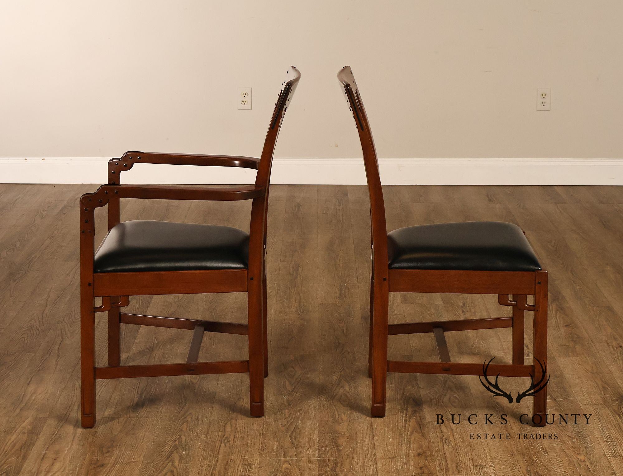 Stickley Pasadena Bungalow Blacker House Set Of Six Mahogany Dining Chairs