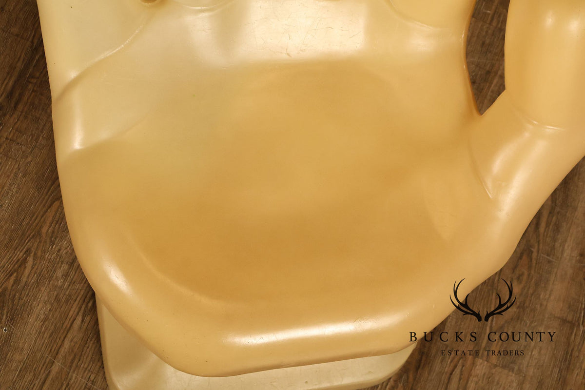 Vintage Molded Plastic Right Hand Chair